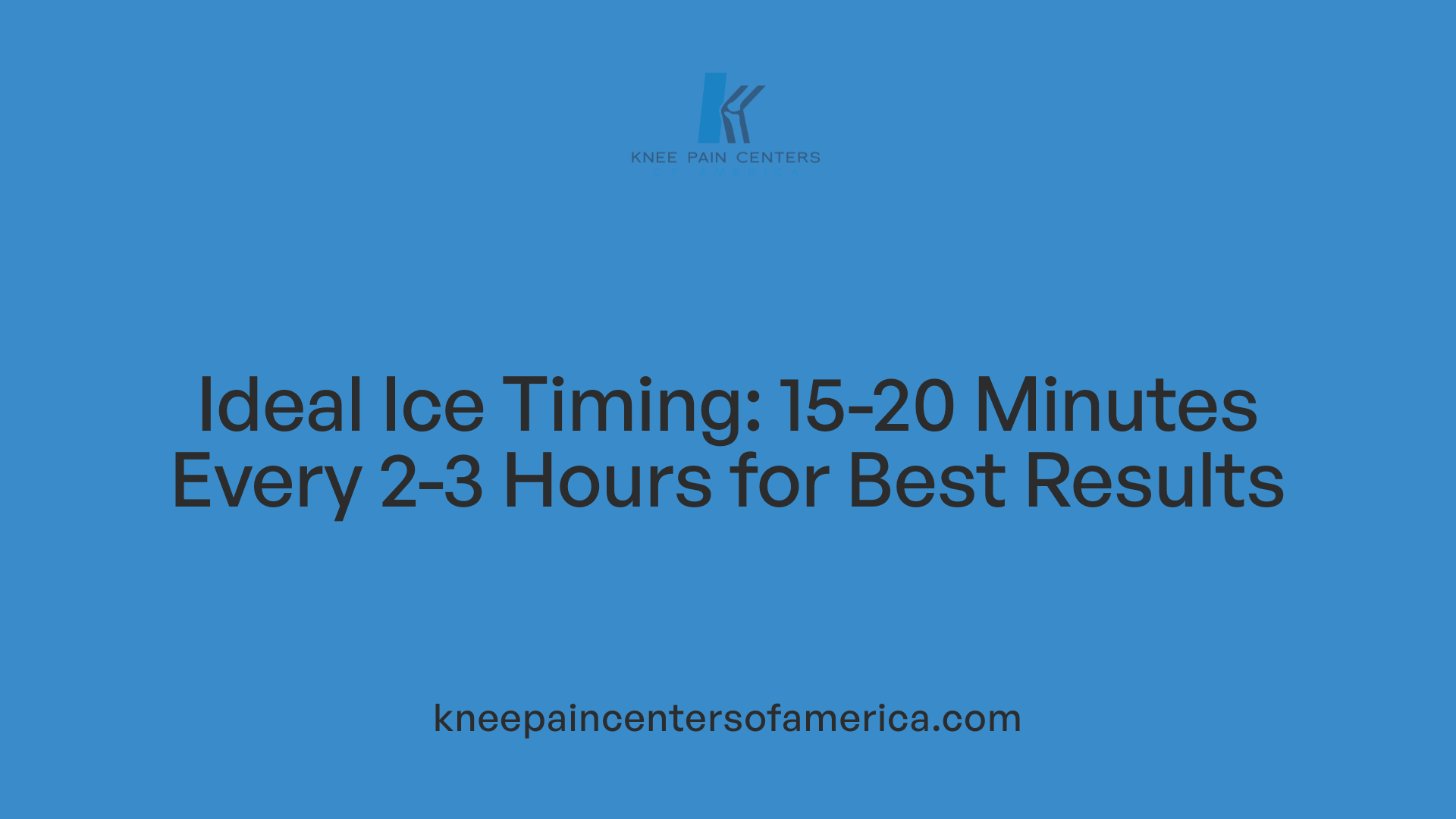 Ideal Ice Timing: 15-20 Minutes Every 2-3 Hours for Best Results