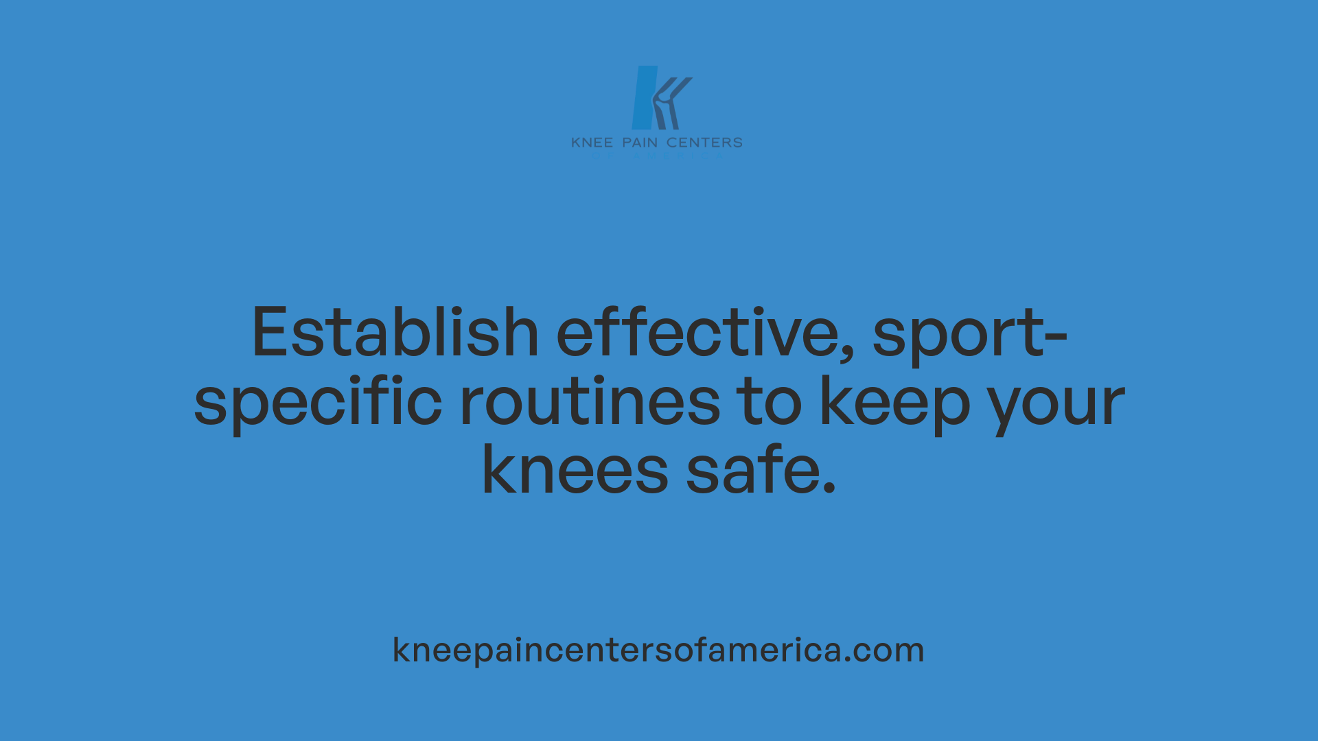 Establish effective, sport-specific routines to keep your knees safe.