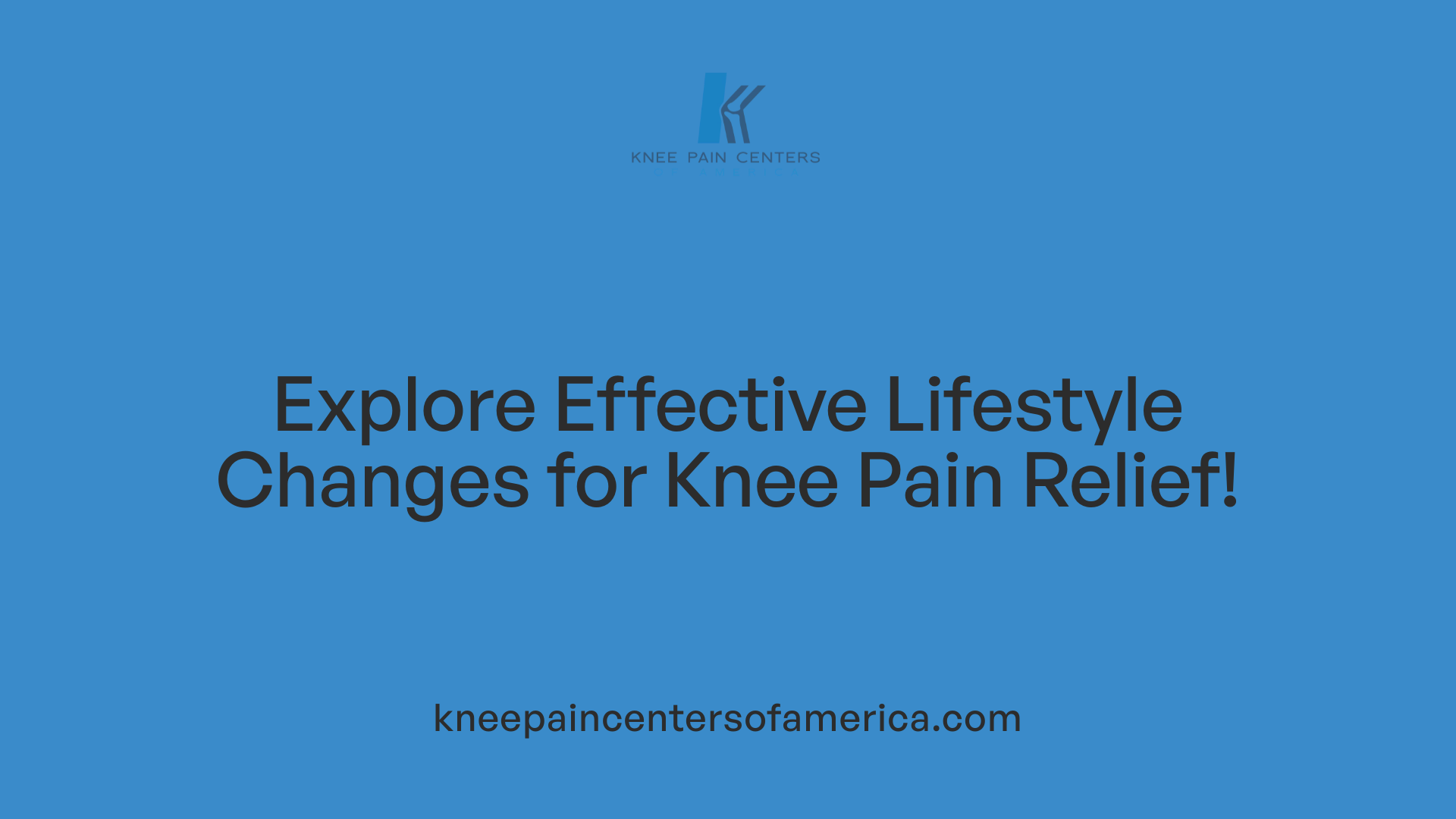 Explore Effective Lifestyle Changes for Knee Pain Relief!