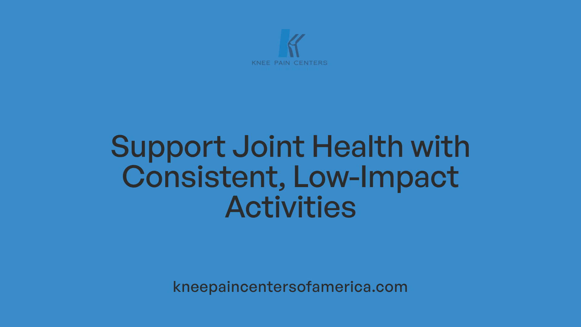Support Joint Health with Consistent, Low-Impact Activities