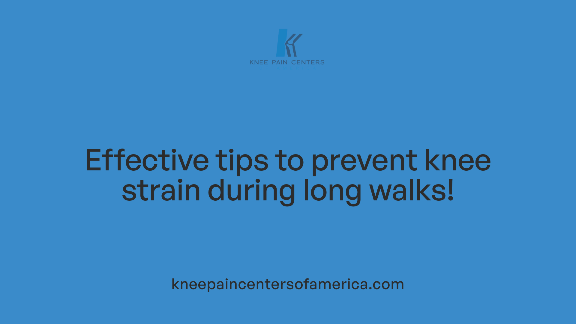 Effective tips to prevent knee strain during long walks!