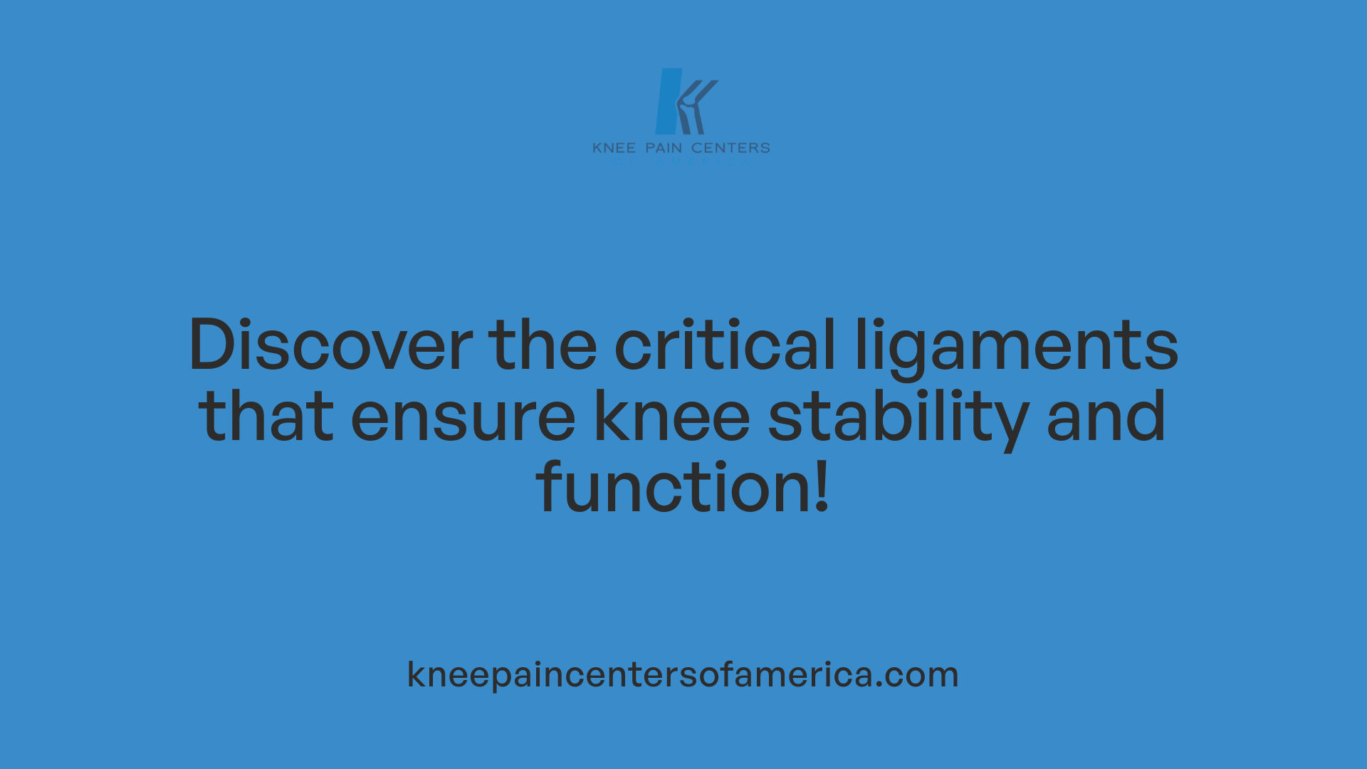 Discover the critical ligaments that ensure knee stability and function!