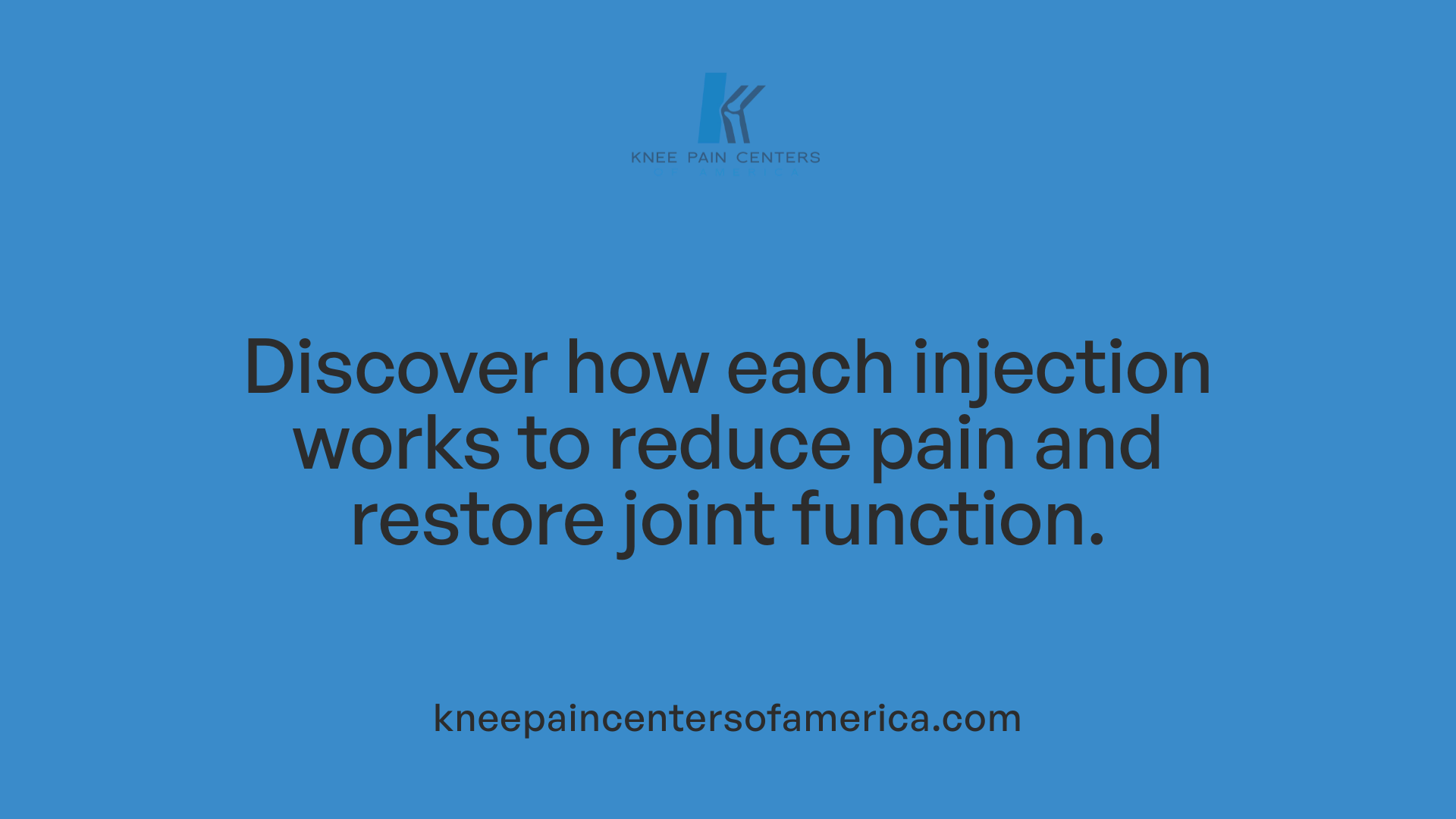 Discover how each injection works to reduce pain and restore joint function.