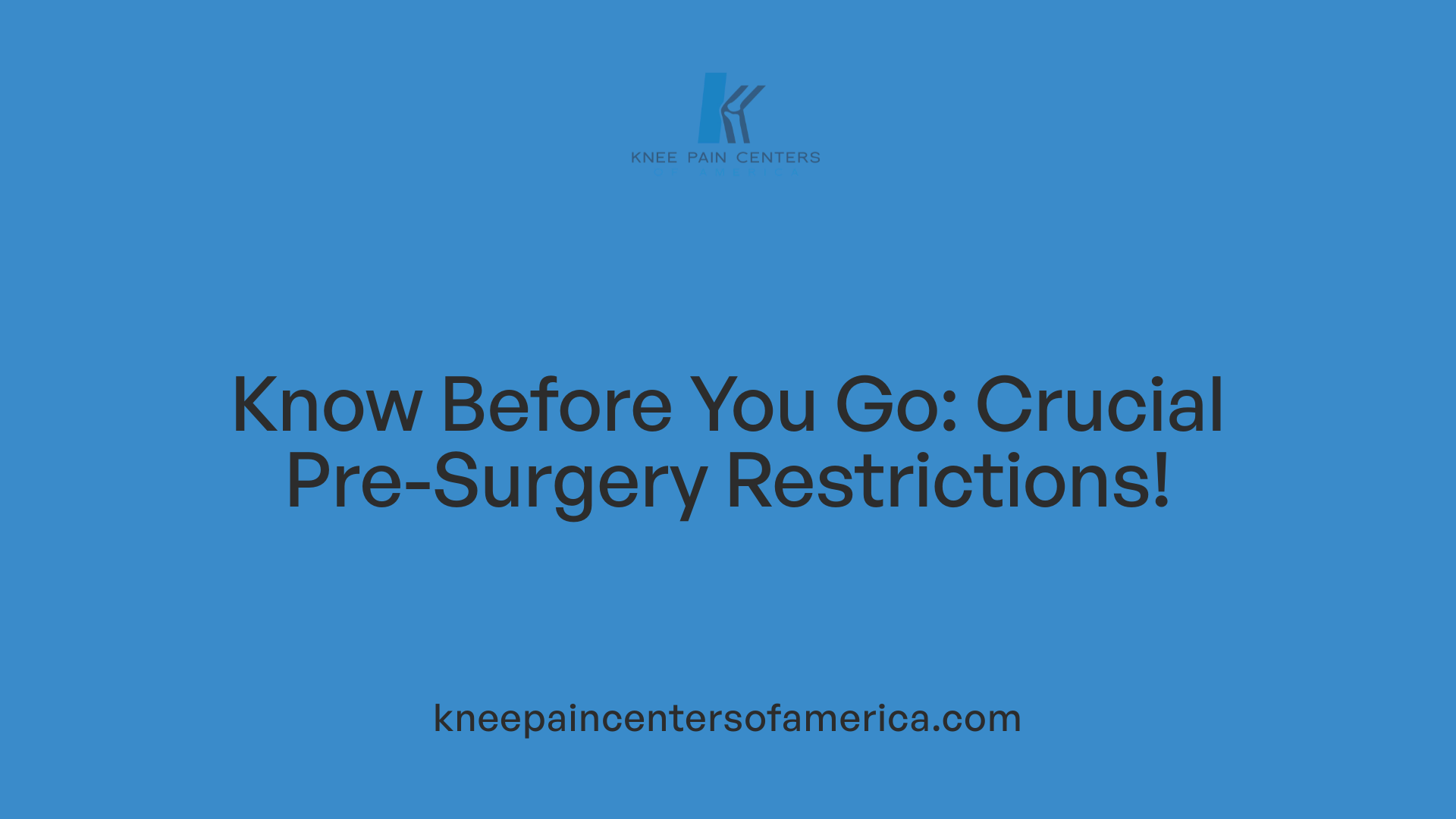 Know Before You Go: Crucial Pre-Surgery Restrictions!