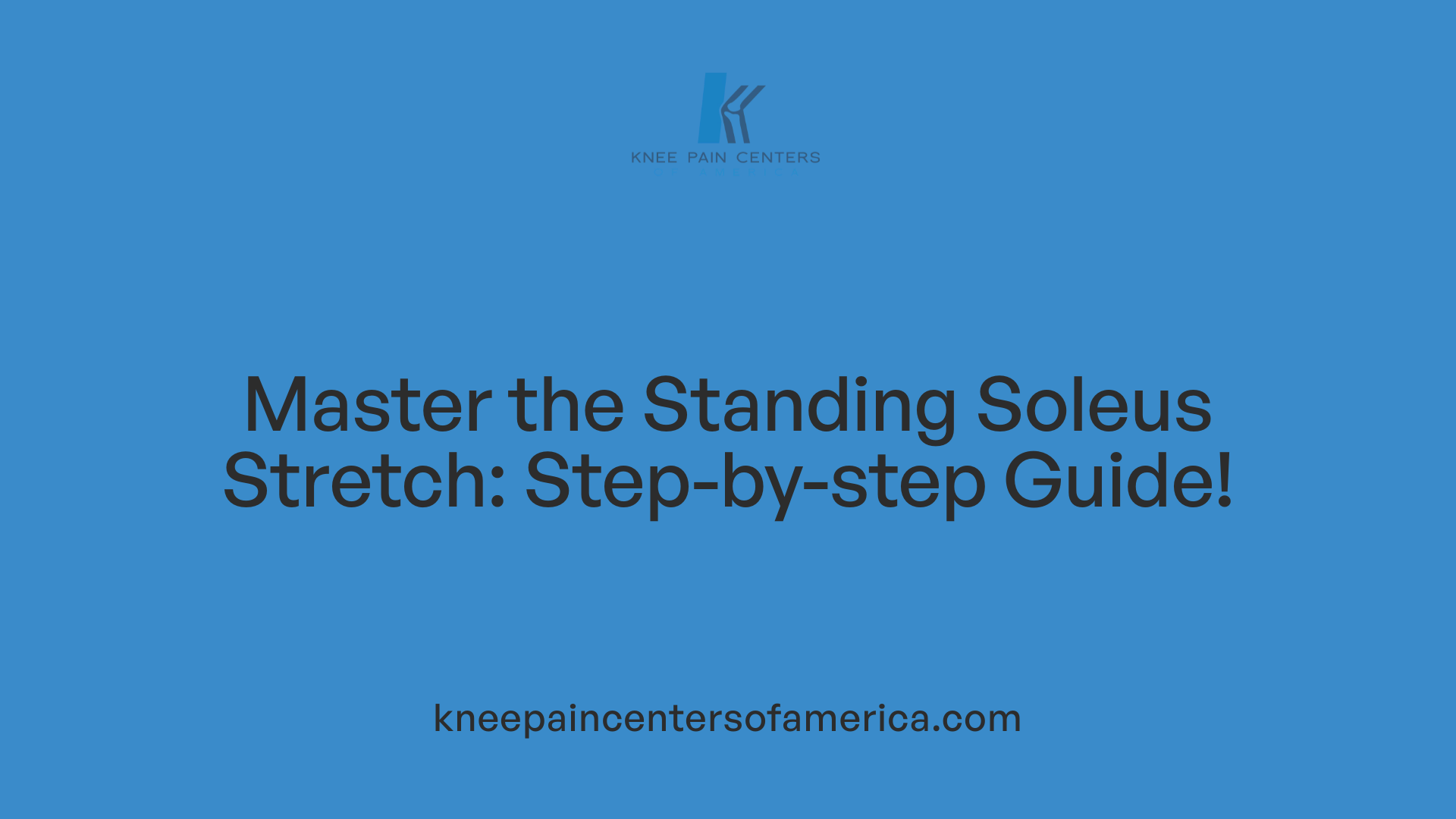 Master the Standing Soleus Stretch: Step-by-step Guide!