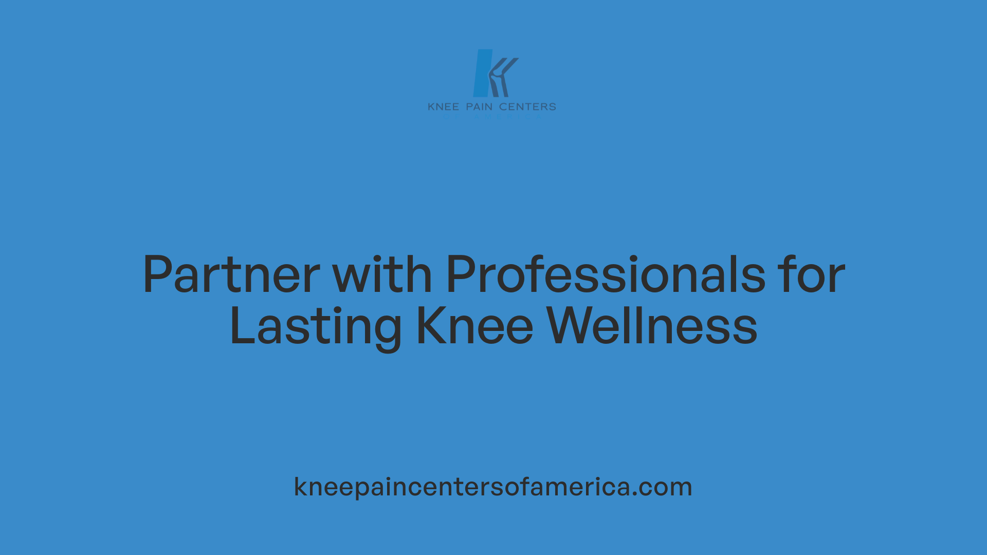 Partner with Professionals for Lasting Knee Wellness