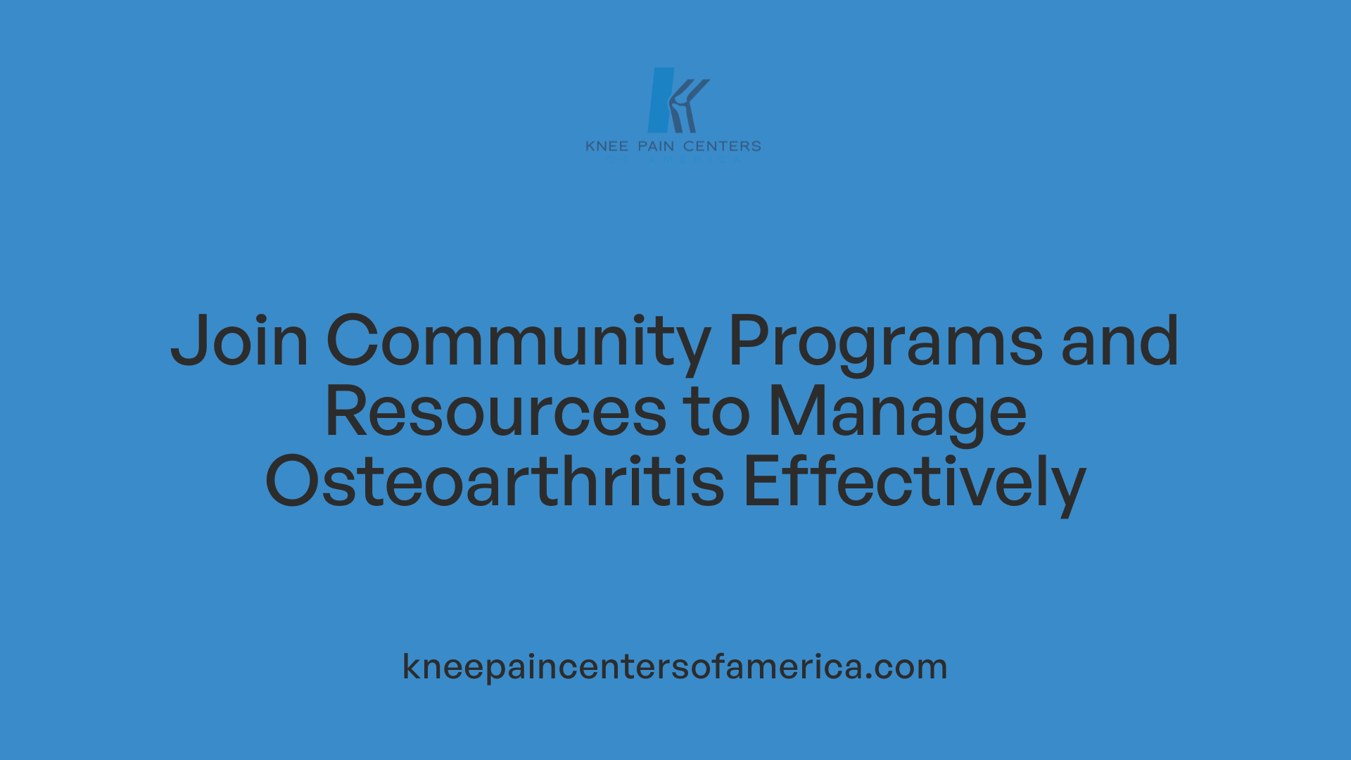 Join Community Programs and Resources to Manage Osteoarthritis Effectively