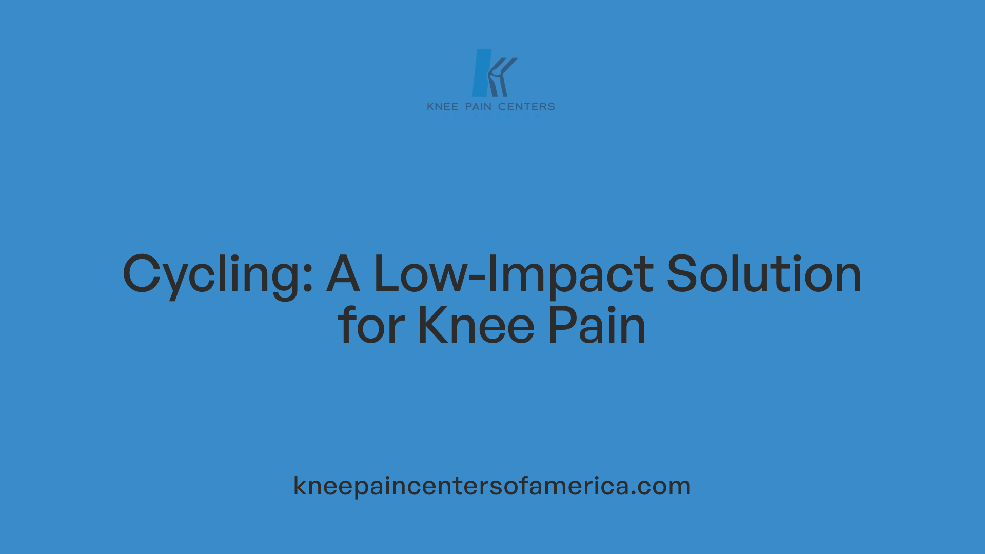 Cycling: A Low-Impact Solution for Knee Pain