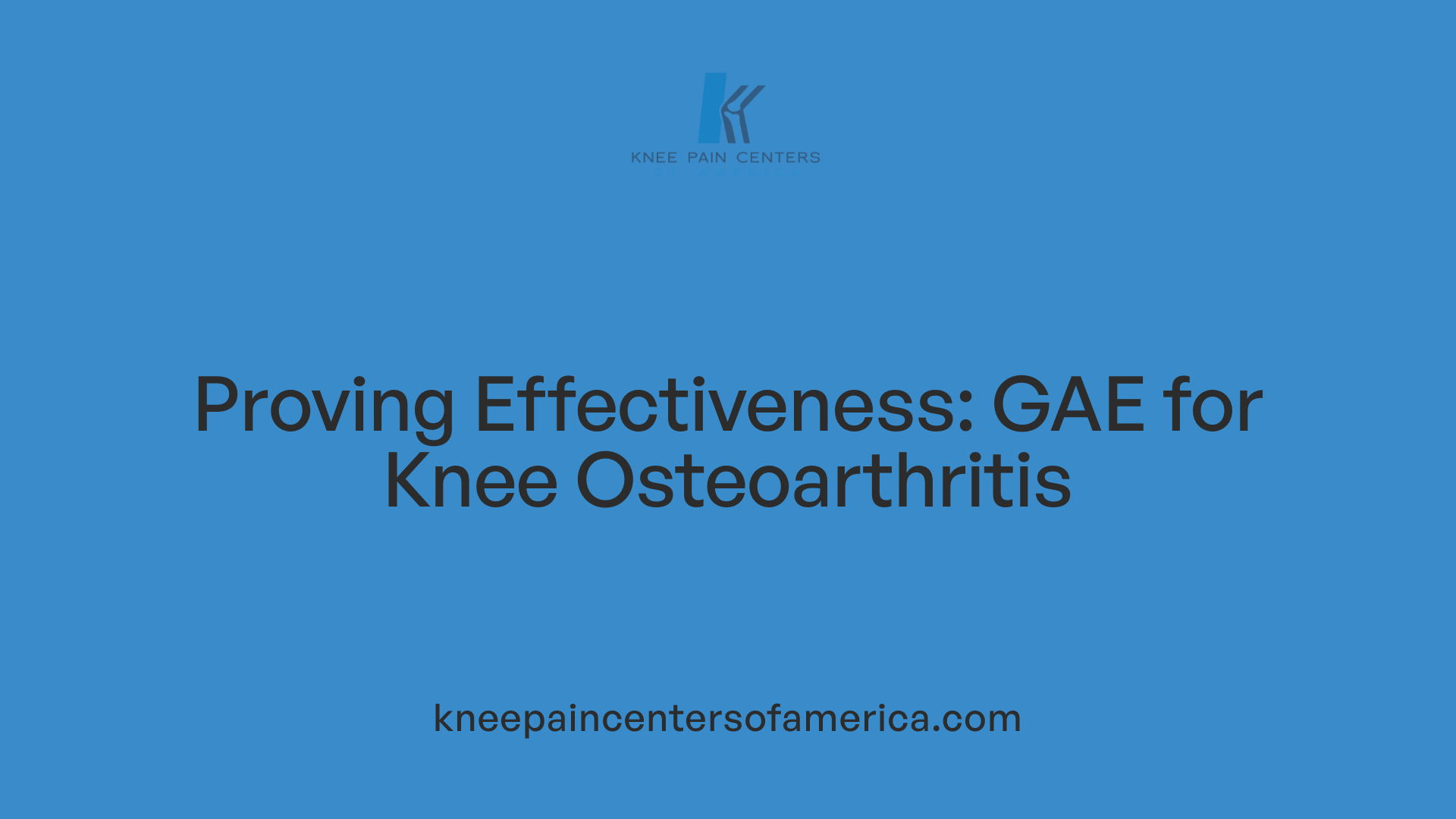 Proving Effectiveness: GAE for Knee Osteoarthritis