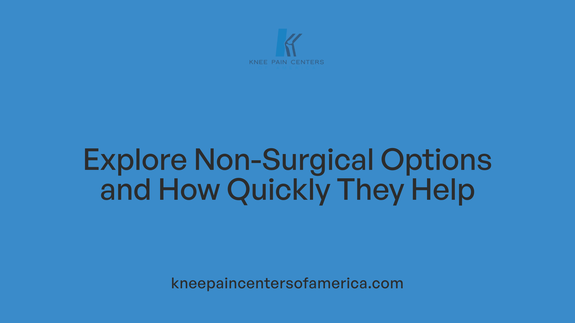 Explore Non-Surgical Options and How Quickly They Help