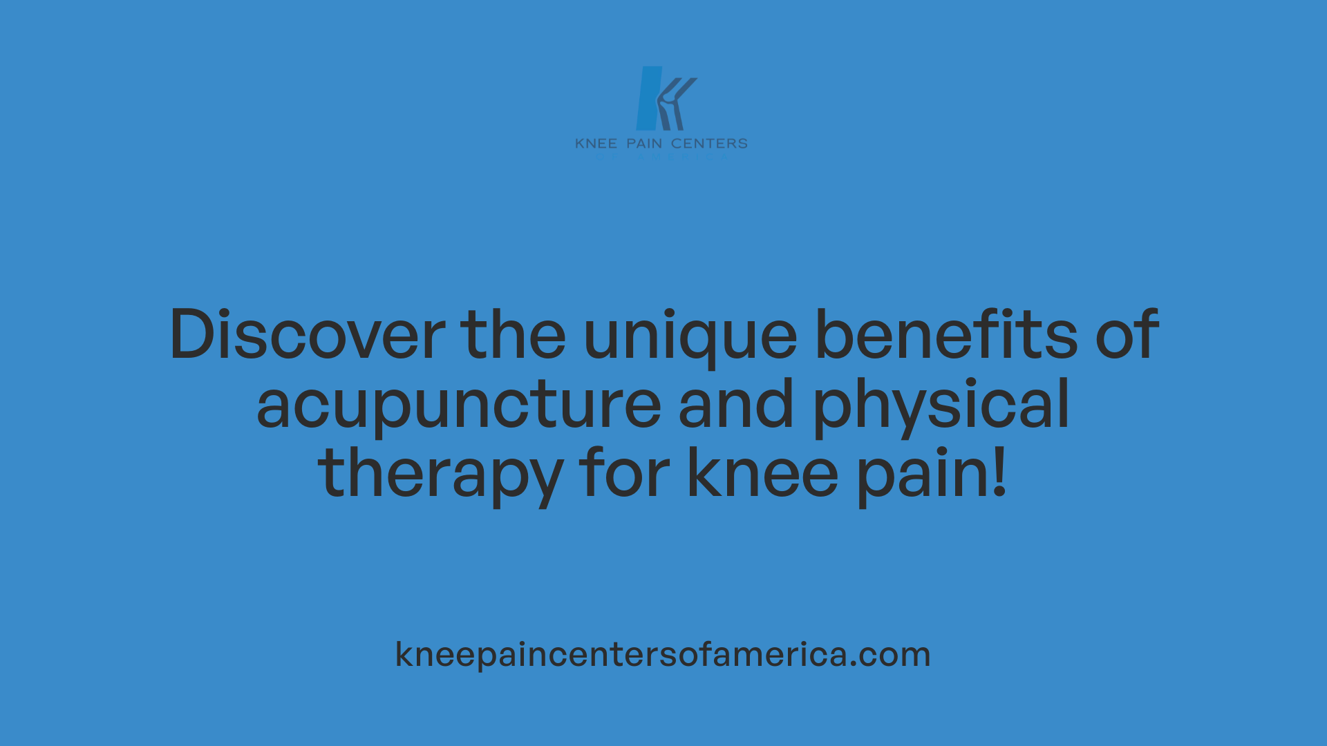Discover the unique benefits of acupuncture and physical therapy for knee pain!