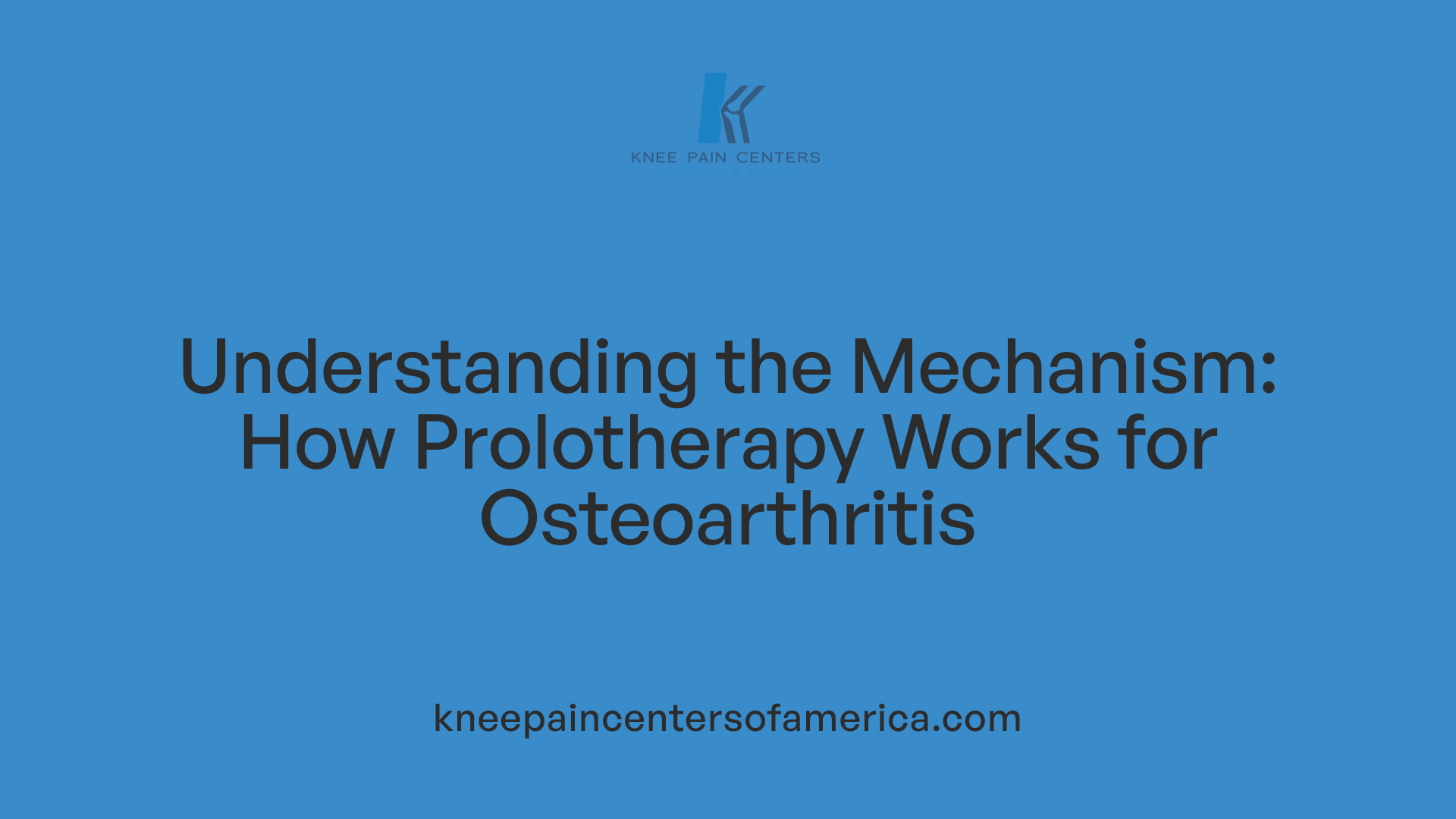 Understanding the Mechanism: How Prolotherapy Works for Osteoarthritis
