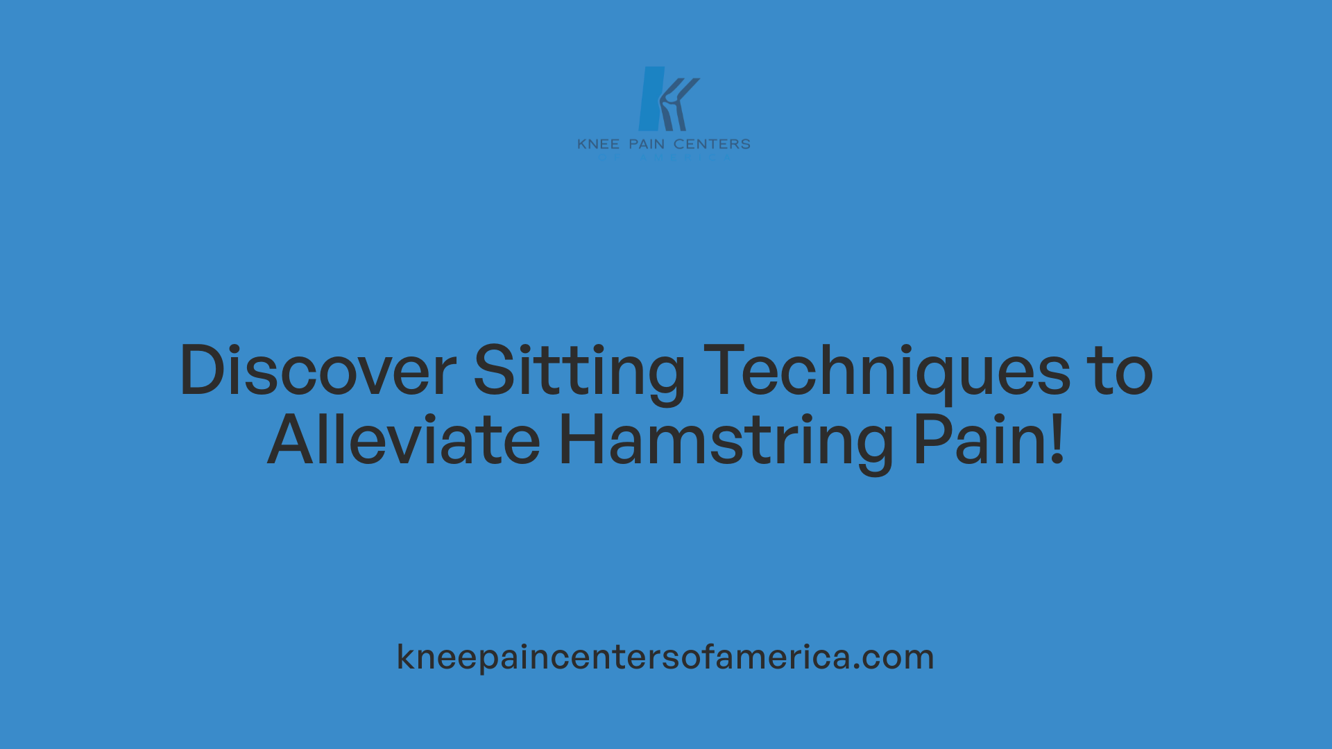 Discover Sitting Techniques to Alleviate Hamstring Pain!