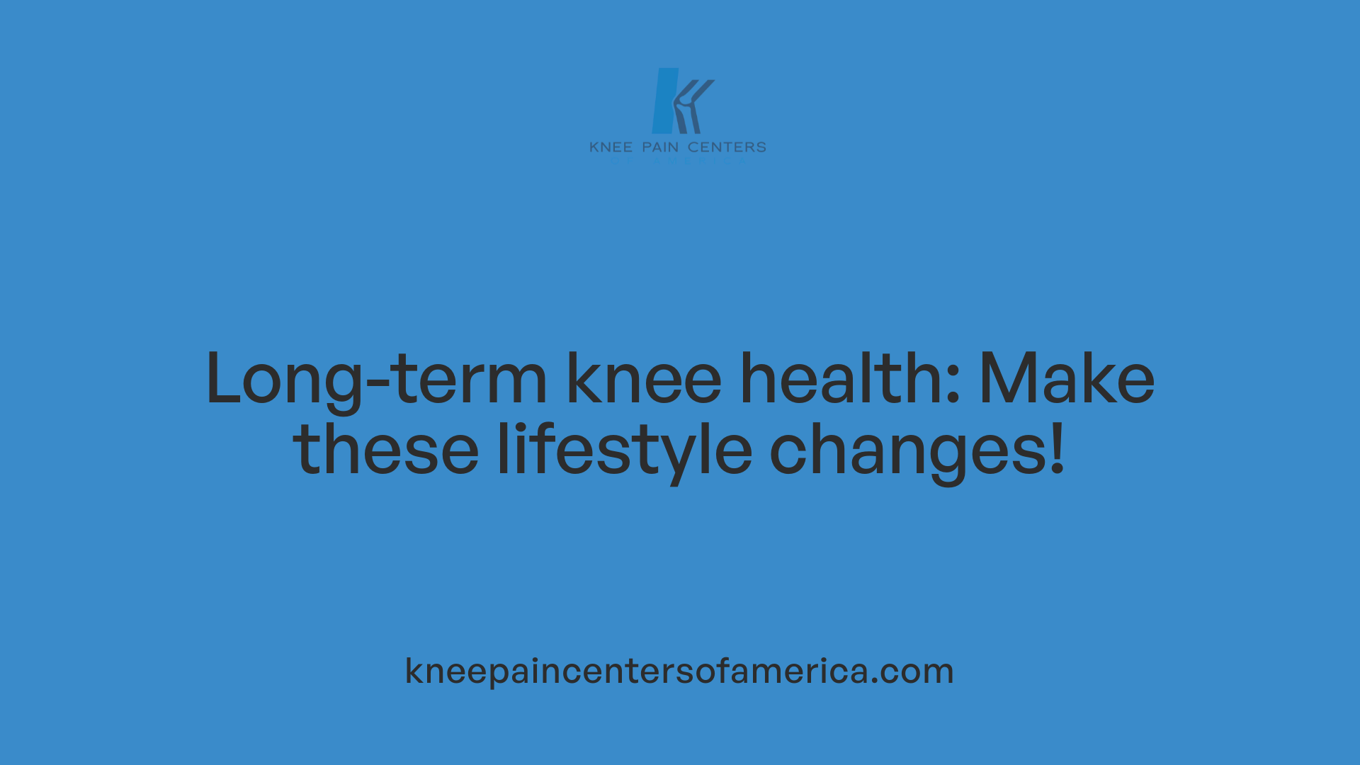 Long-term knee health: Make these lifestyle changes!