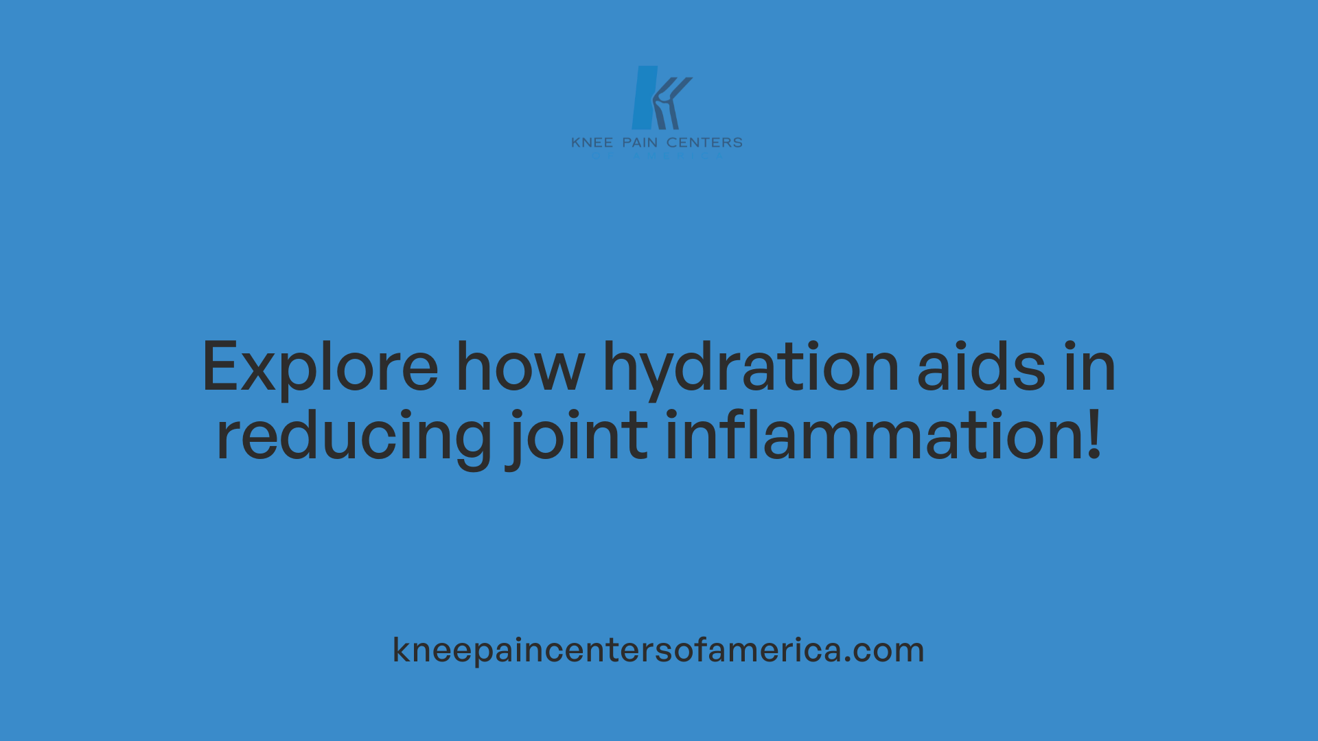Explore how hydration aids in reducing joint inflammation!