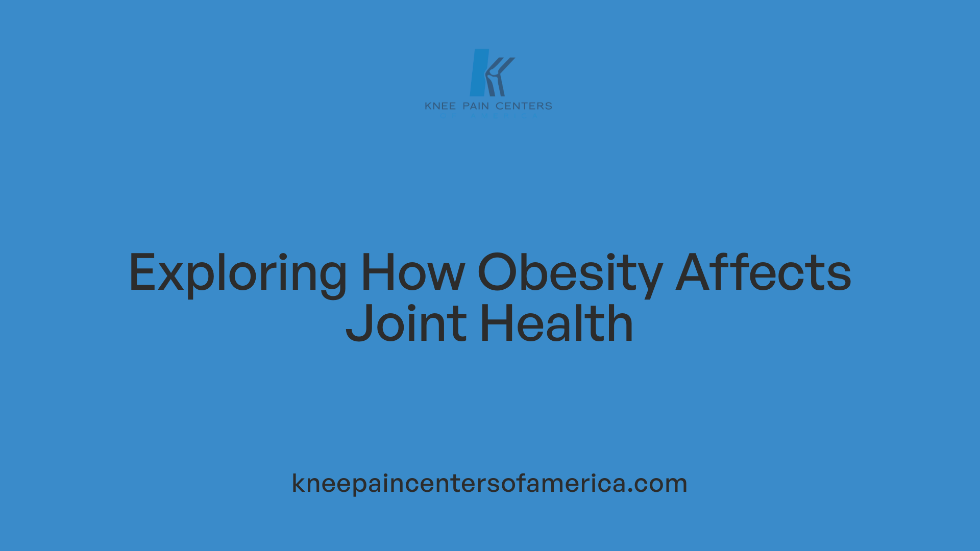 Exploring How Obesity Affects Joint Health