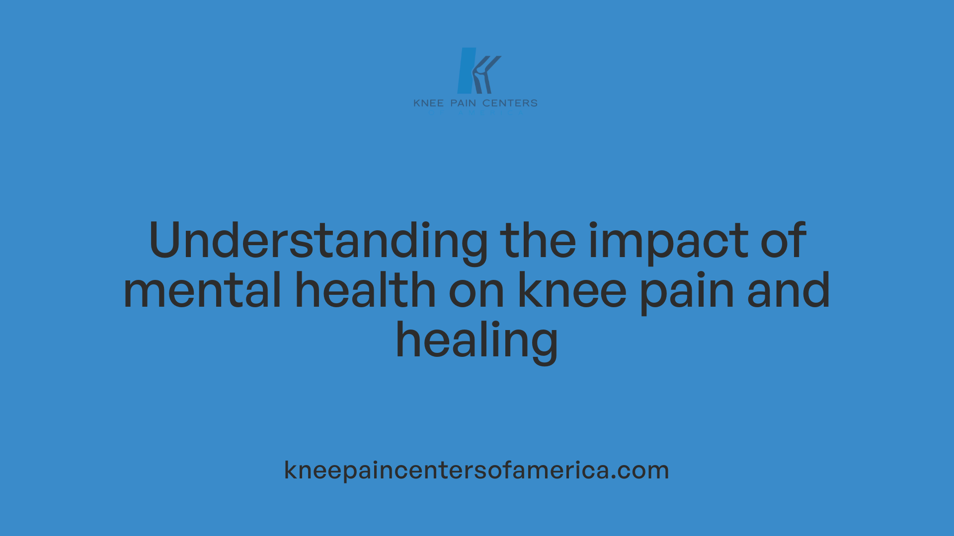 Understanding the impact of mental health on knee pain and healing