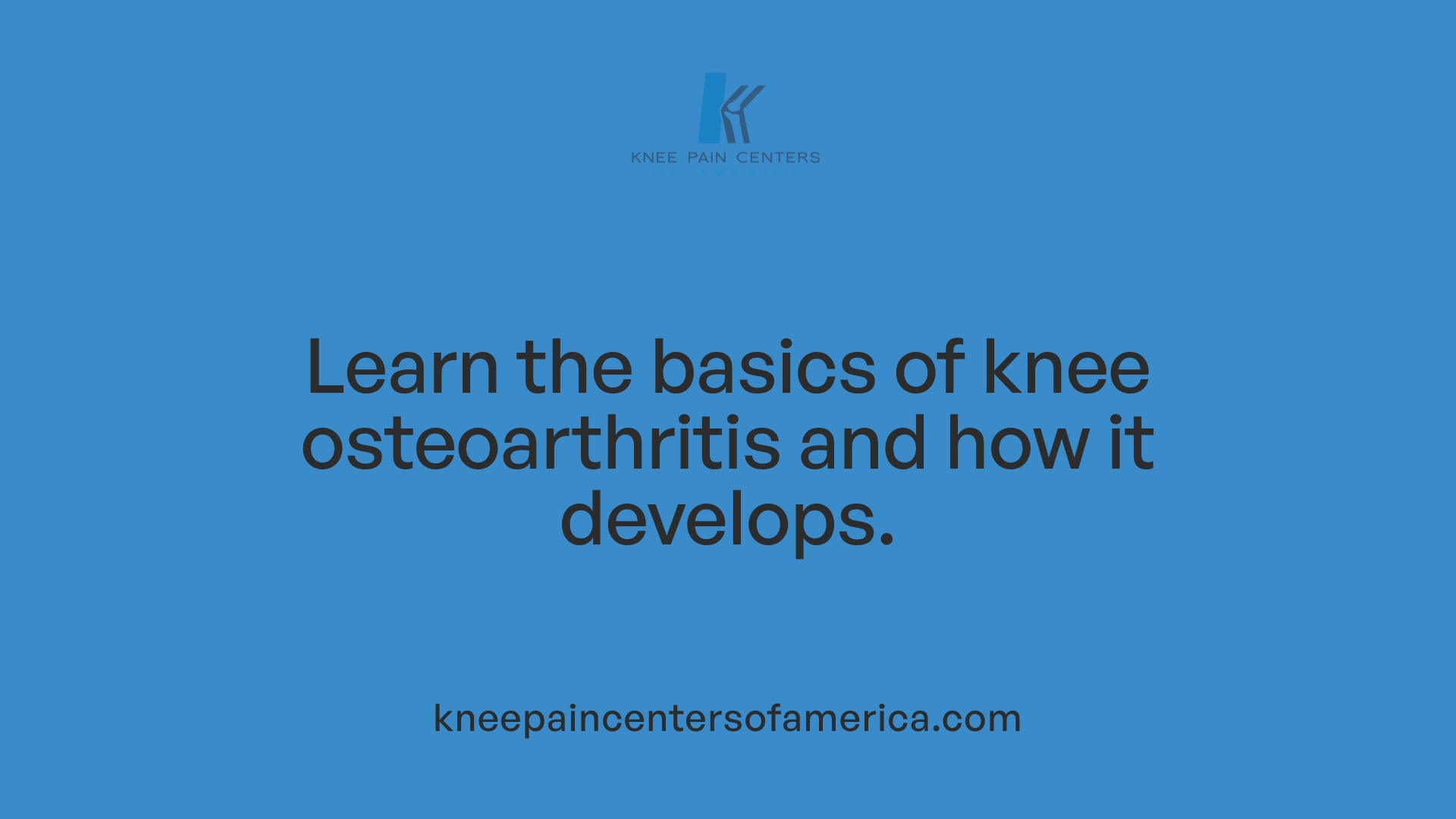Learn the basics of knee osteoarthritis and how it develops.