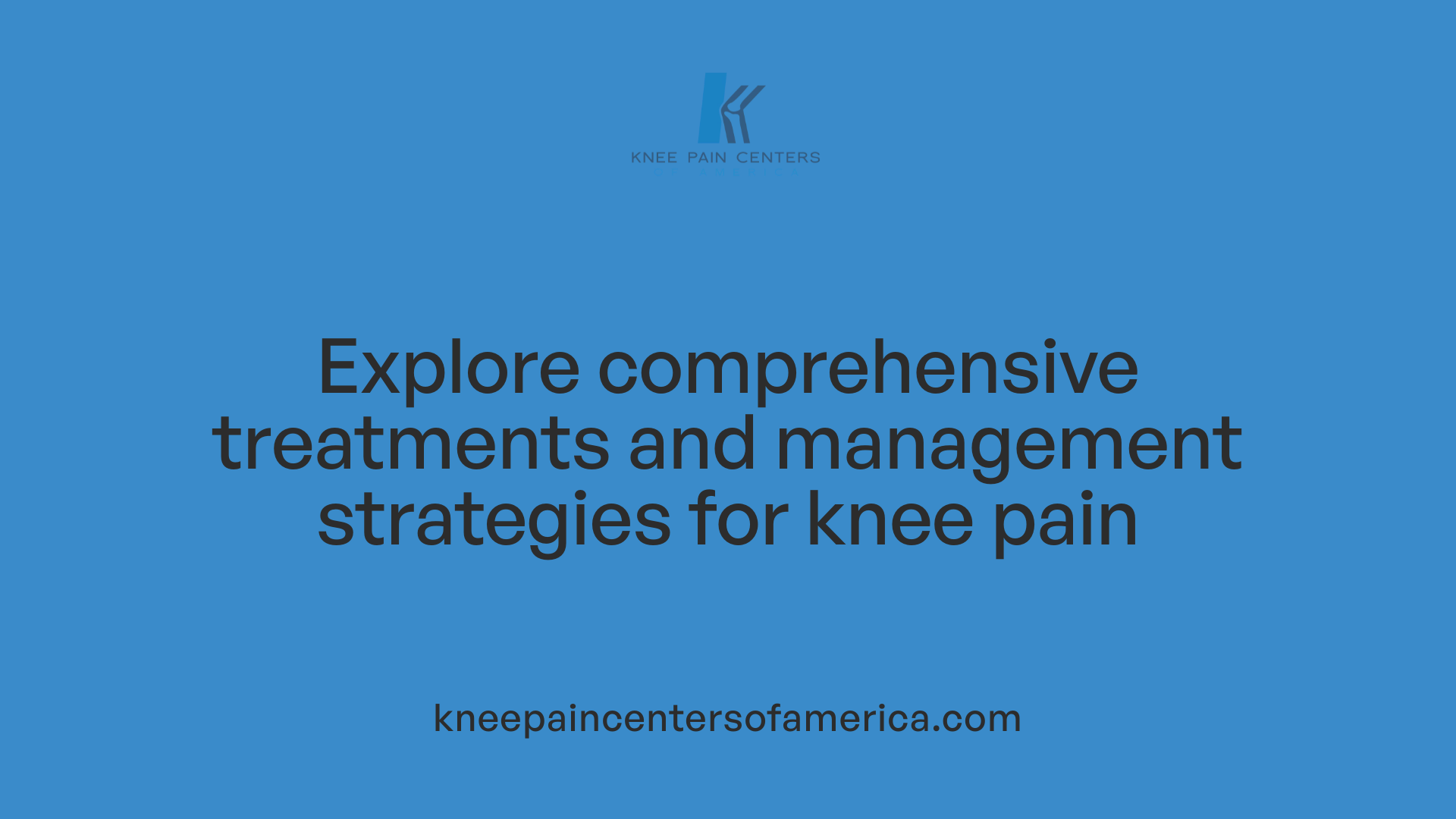 Explore comprehensive treatments and management strategies for knee pain