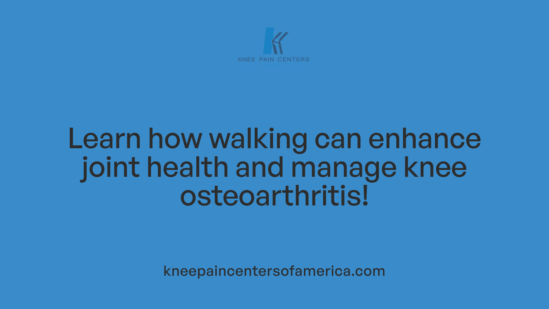 Learn how walking can enhance joint health and manage knee osteoarthritis!