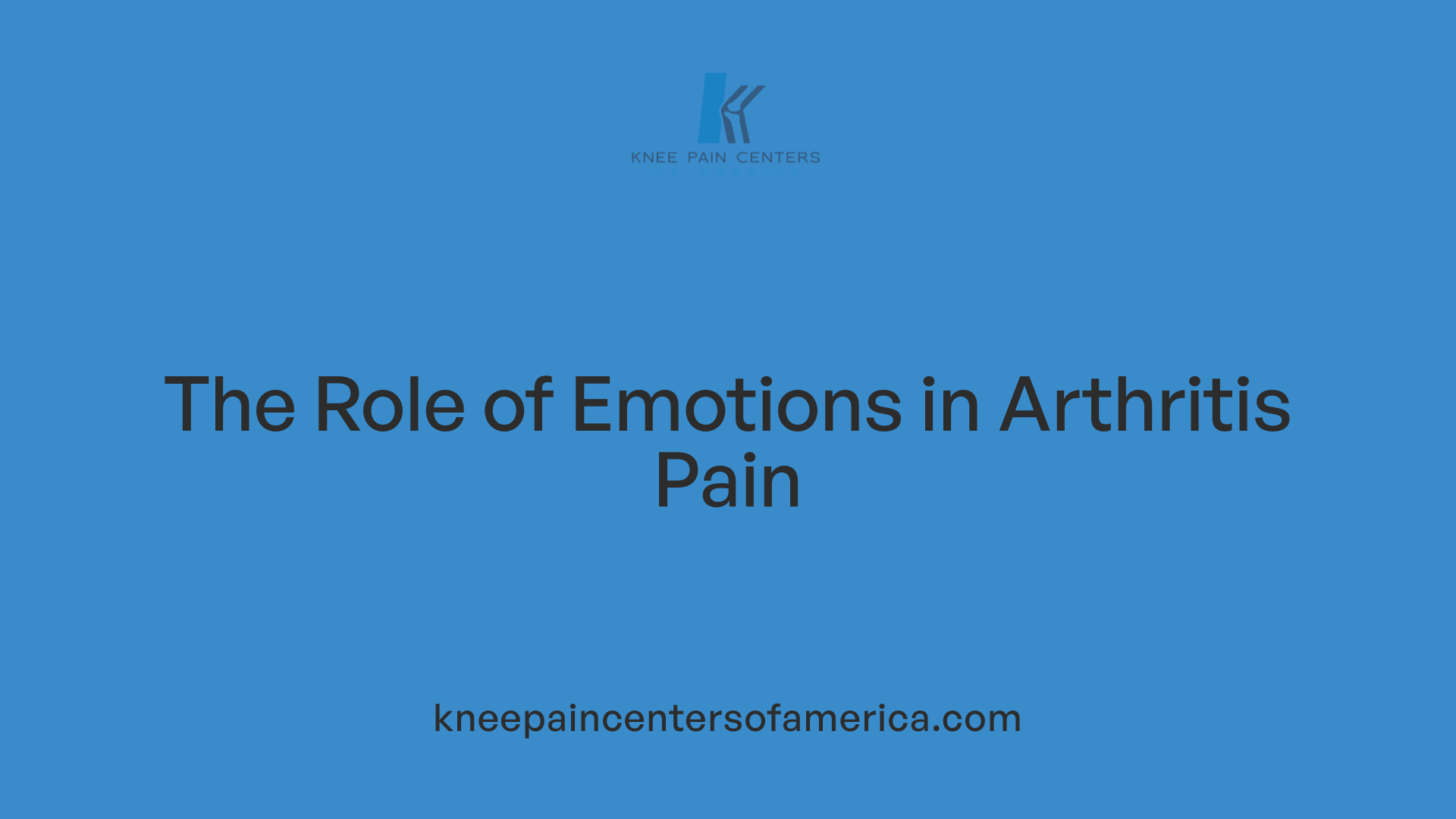 The Role of Emotions in Arthritis Pain