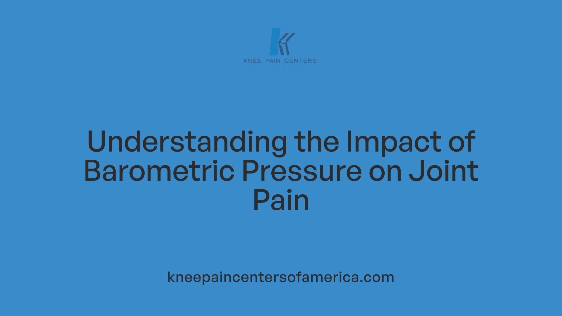 Understanding the Impact of Barometric Pressure on Joint Pain