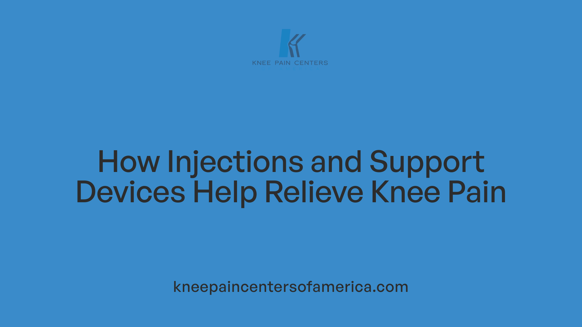 How Injections and Support Devices Help Relieve Knee Pain