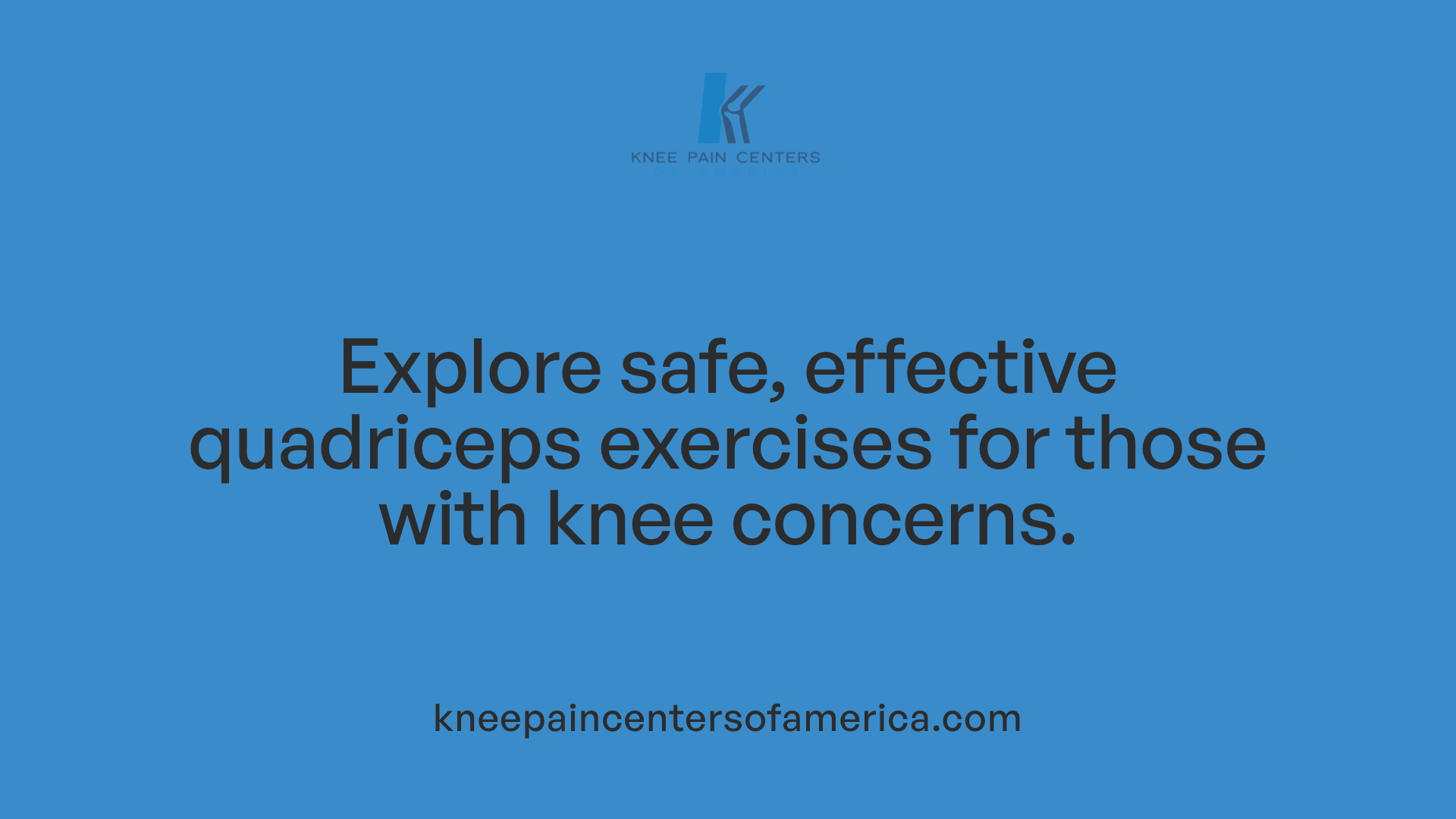 Explore safe, effective quadriceps exercises for those with knee concerns.
