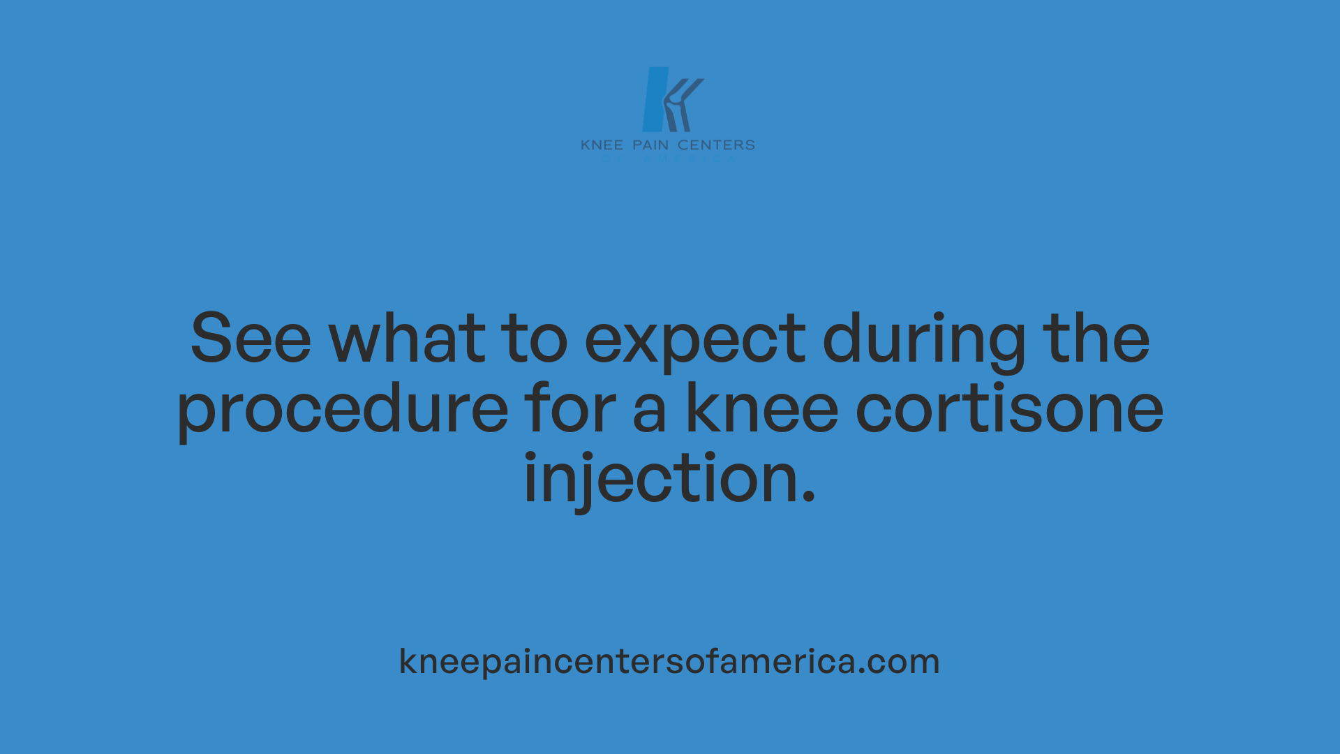 See what to expect during the procedure for a knee cortisone injection.