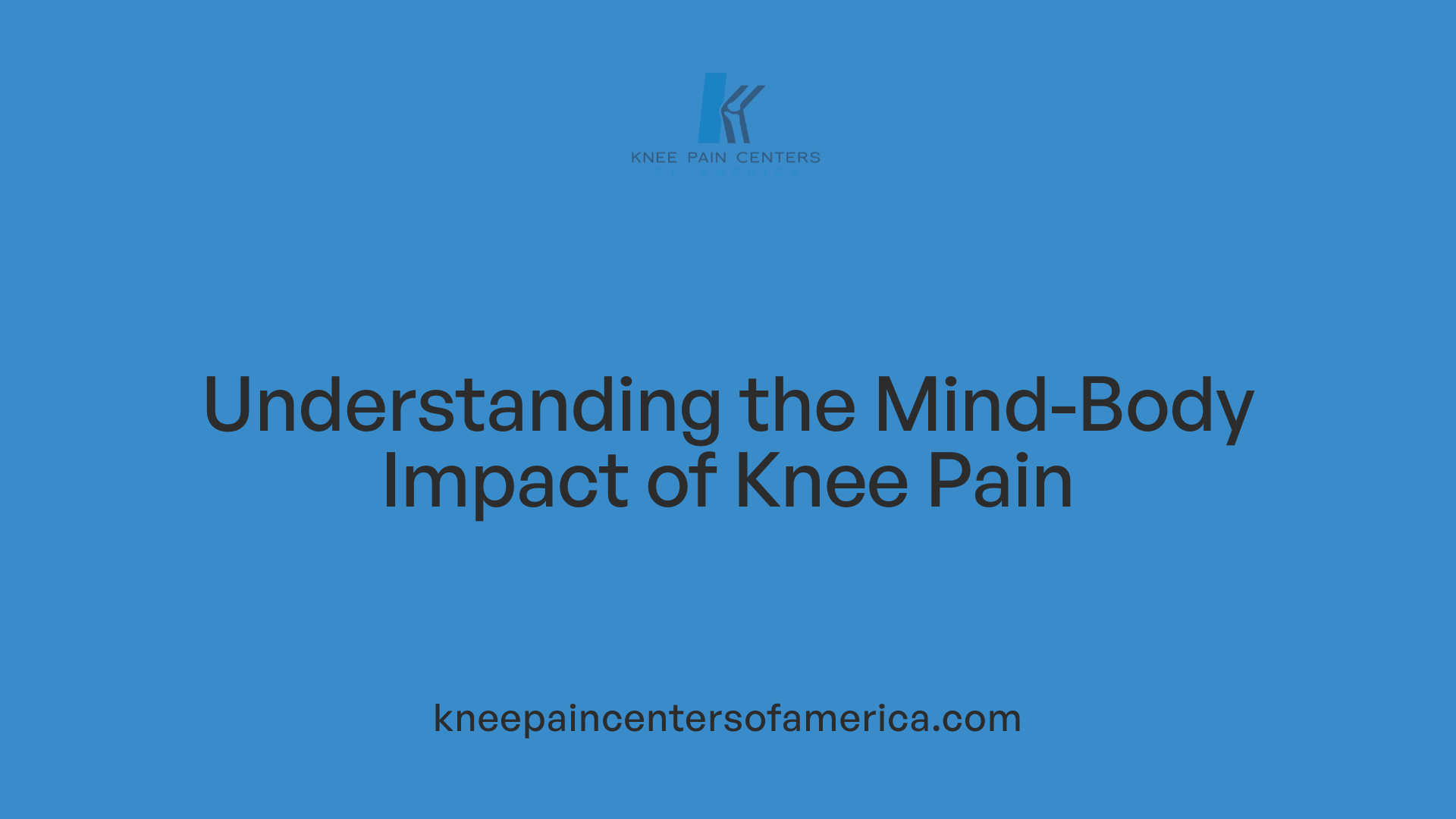 Understanding the Mind-Body Impact of Knee Pain