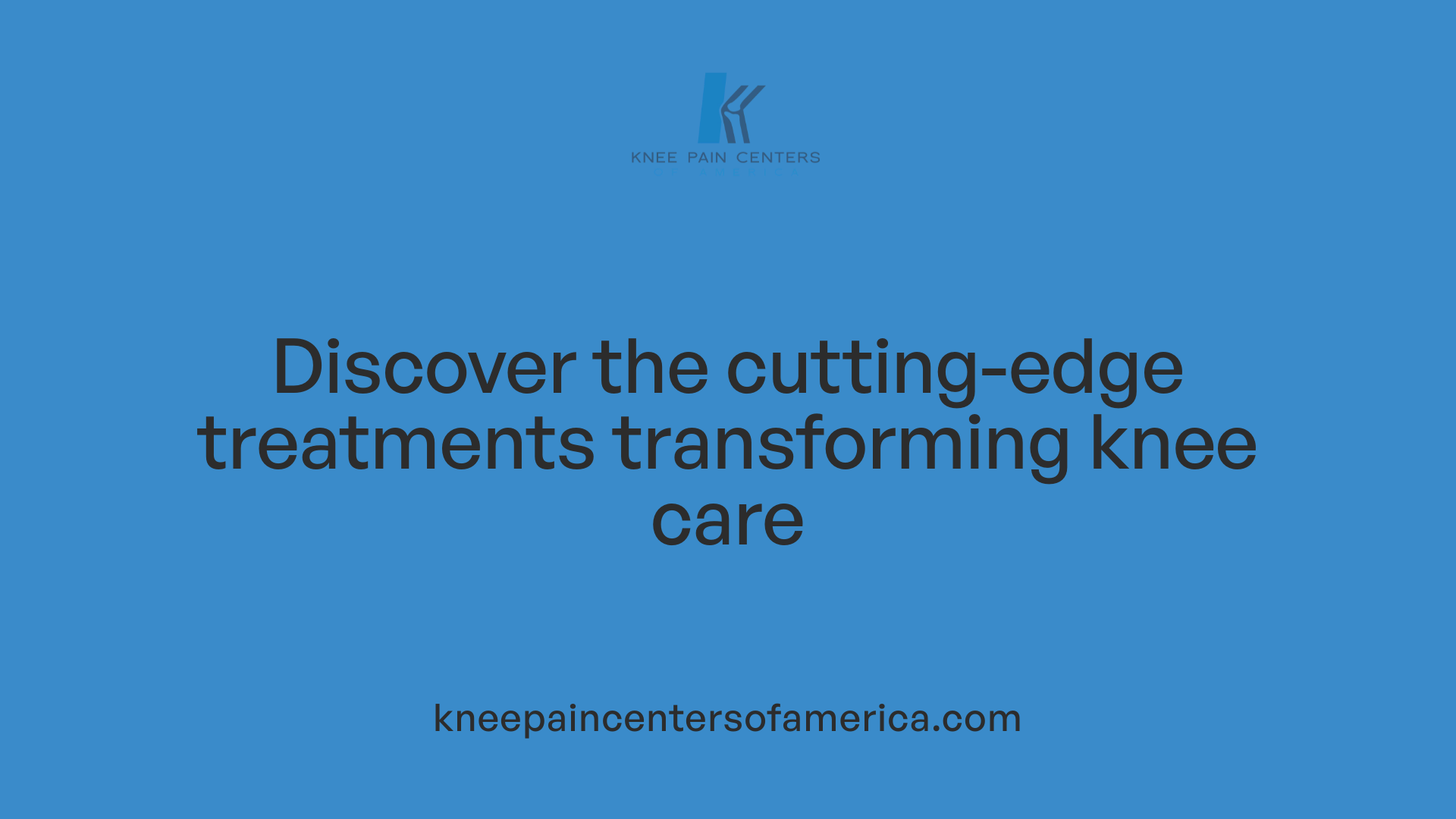 Discover the cutting-edge treatments transforming knee care
