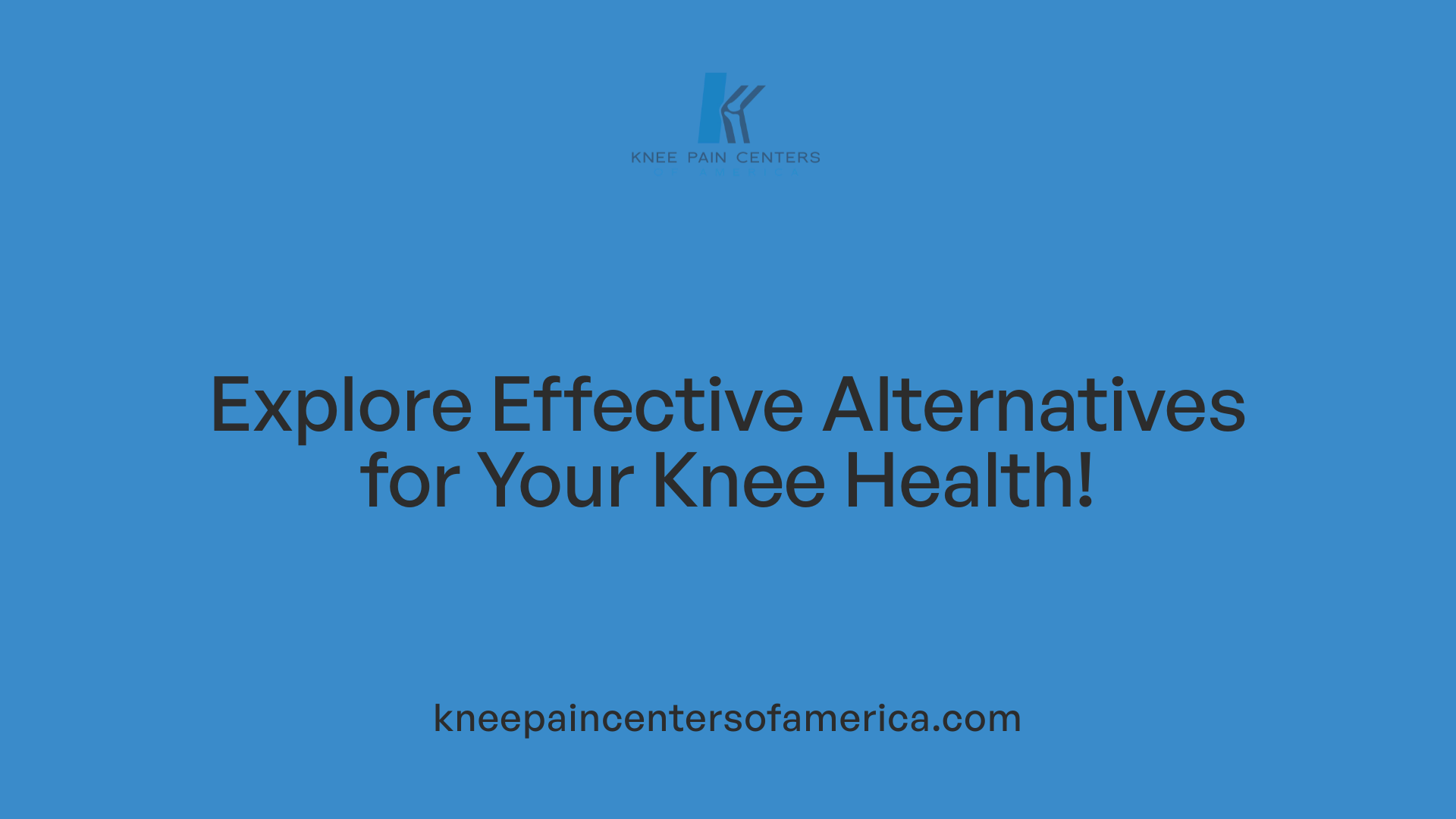 Explore Effective Alternatives for Your Knee Health!