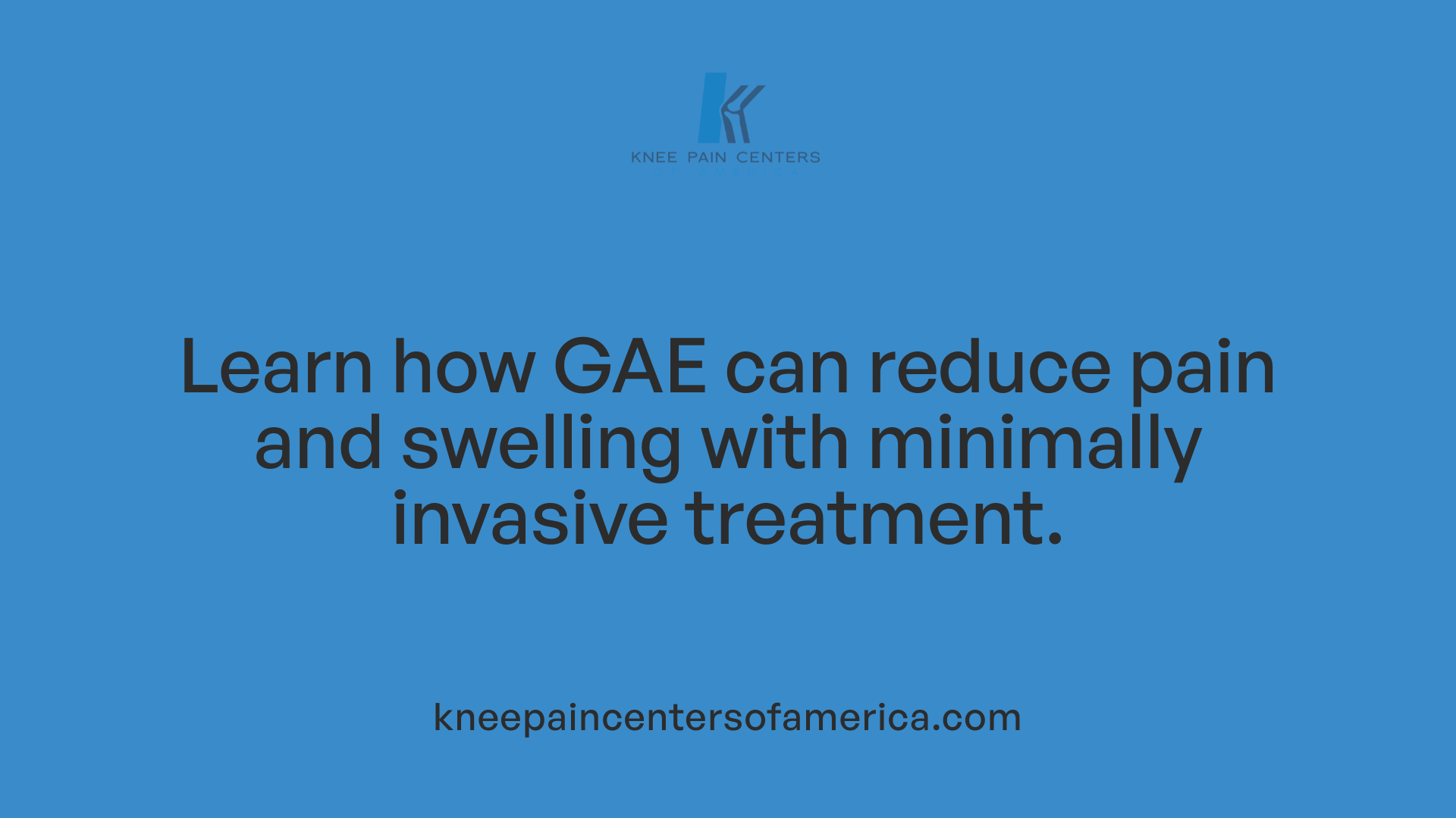 Learn how GAE can reduce pain and swelling with minimally invasive treatment.