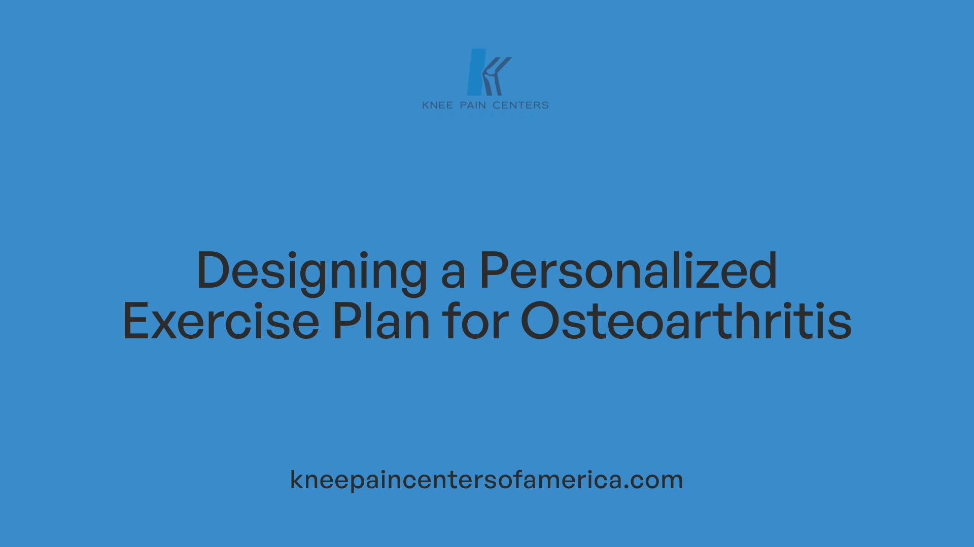 Designing a Personalized Exercise Plan for Osteoarthritis