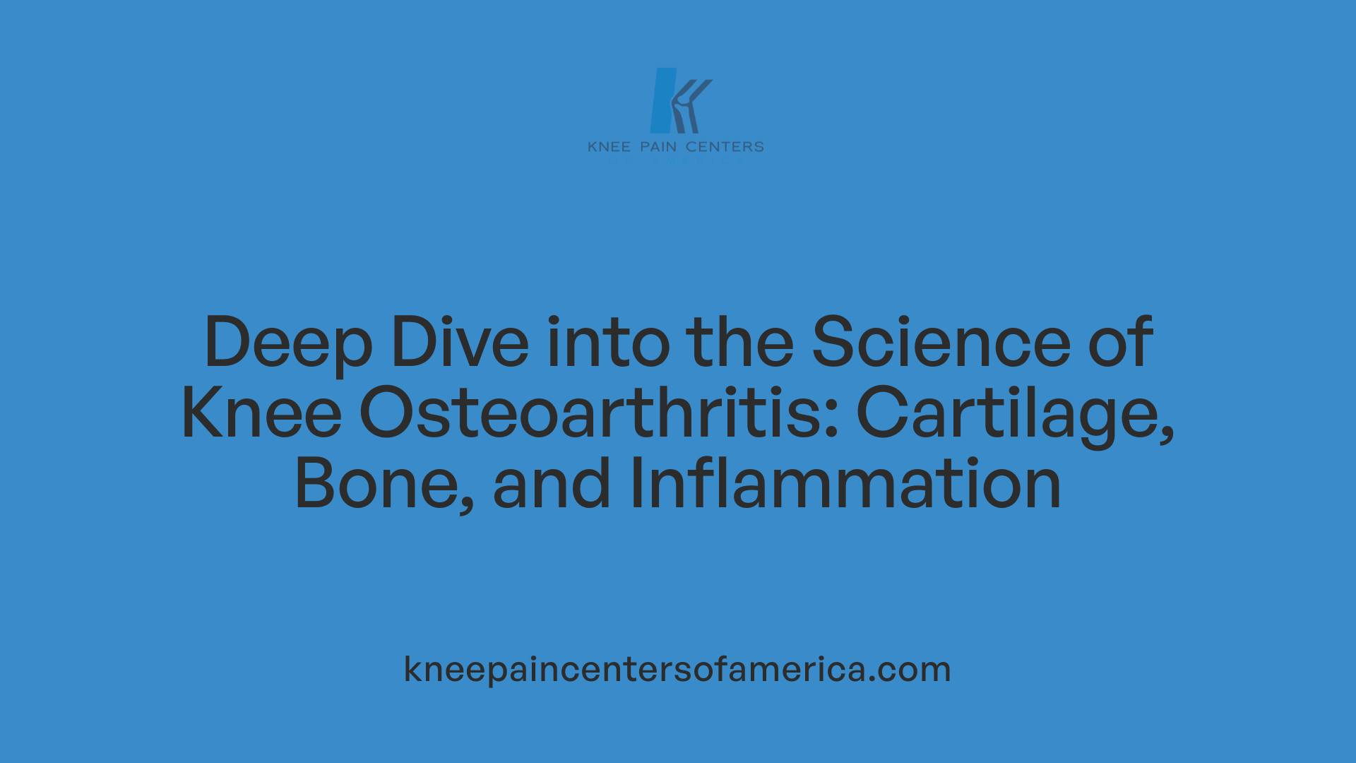 Deep Dive into the Science of Knee Osteoarthritis: Cartilage, Bone, and Inflammation