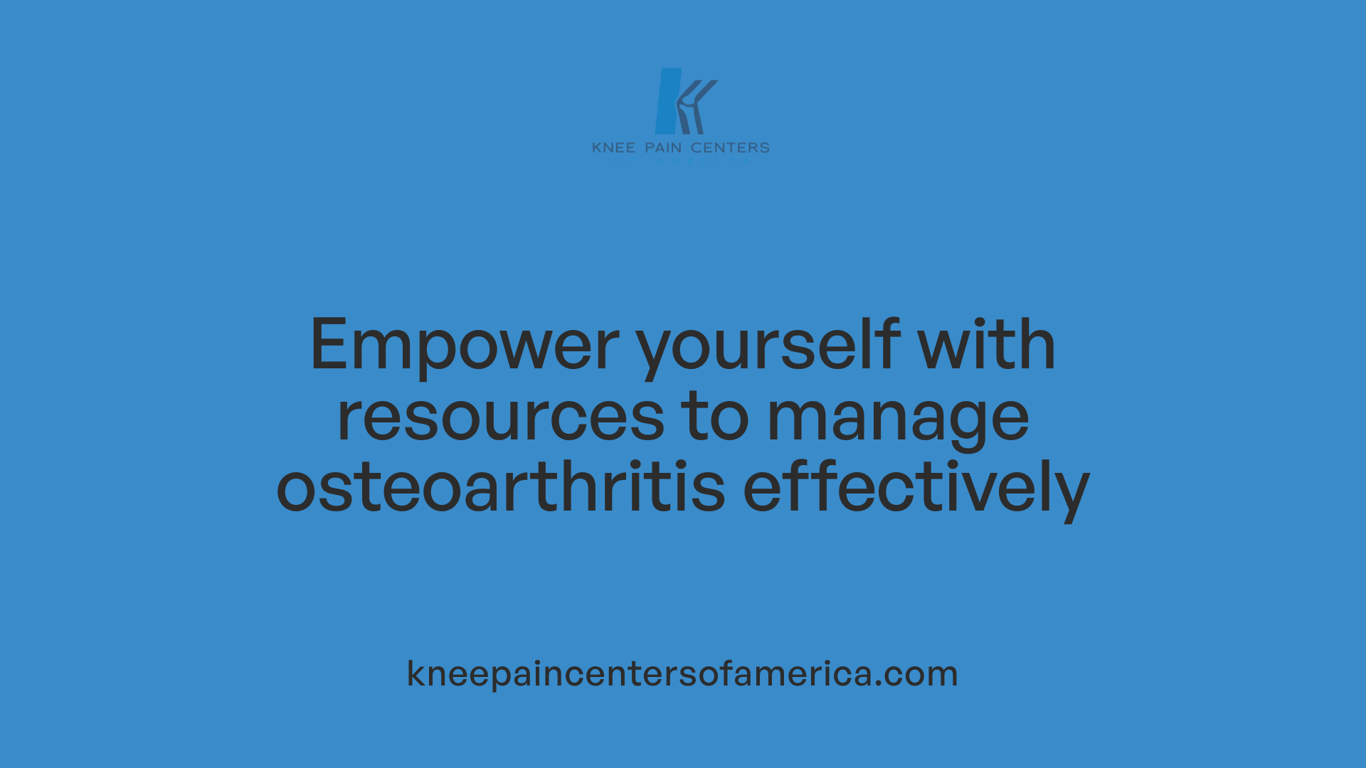 Empower yourself with resources to manage osteoarthritis effectively