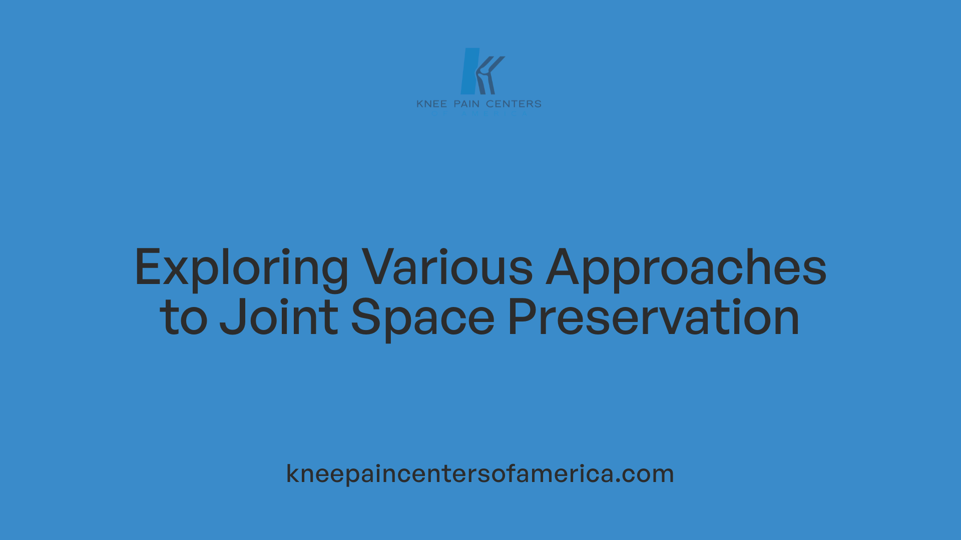 Exploring Various Approaches to Joint Space Preservation