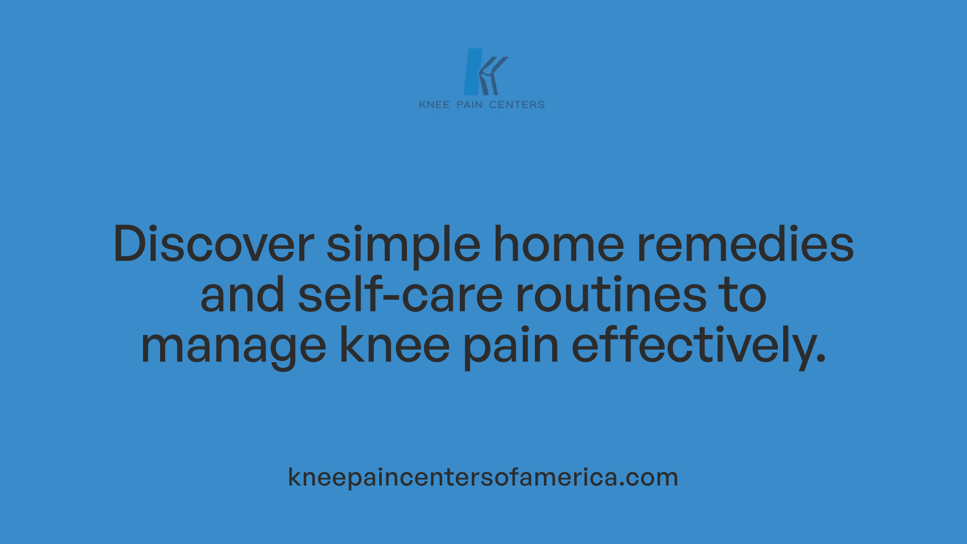 Discover simple home remedies and self-care routines to manage knee pain effectively.