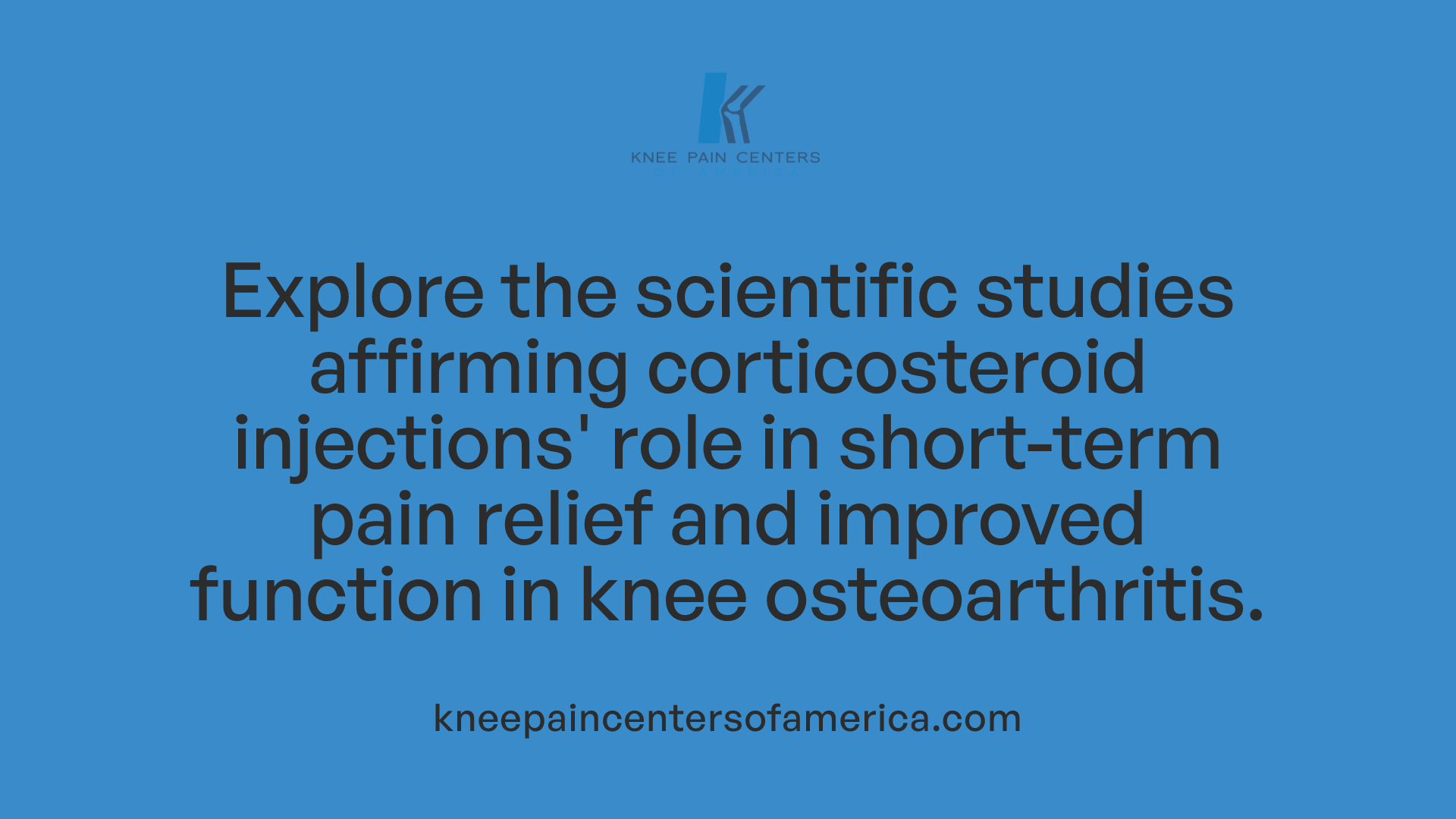 Explore the scientific studies affirming corticosteroid injections' role in short-term pain relief and improved function in knee osteoarthritis.