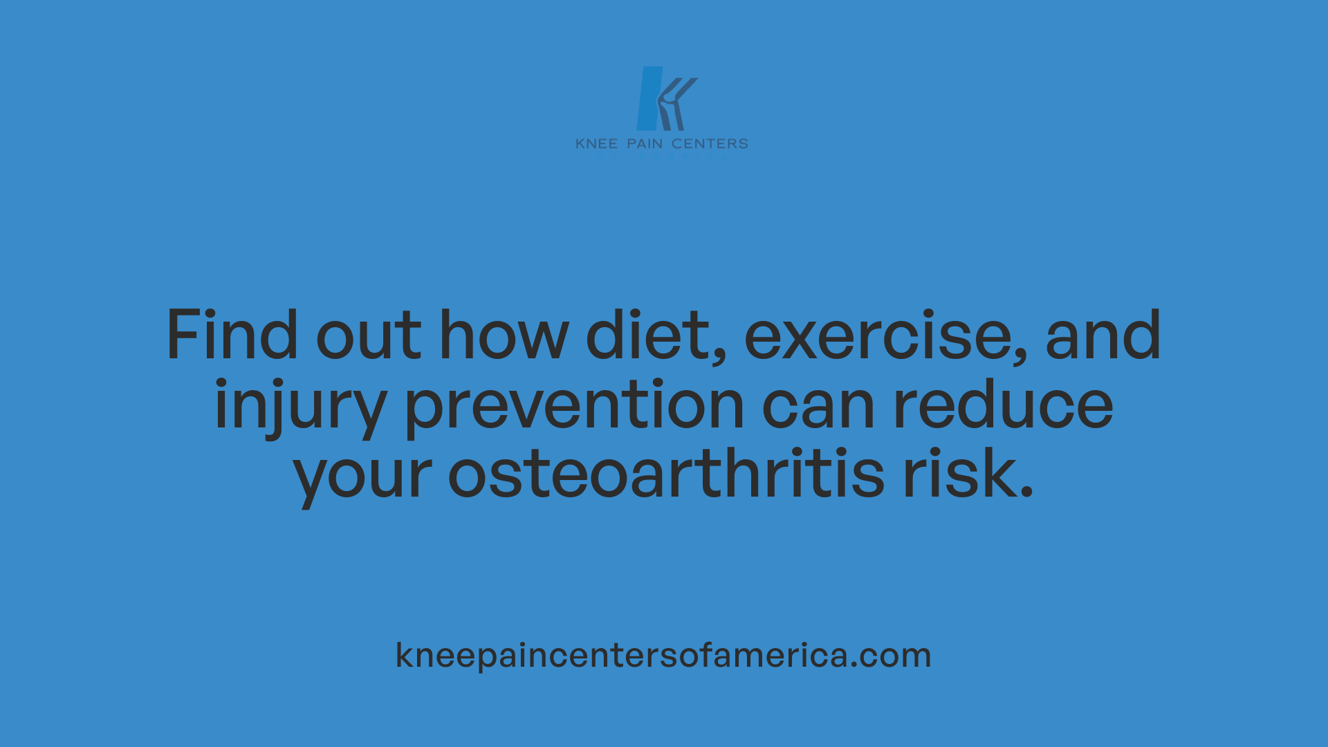 Find out how diet, exercise, and injury prevention can reduce your osteoarthritis risk.