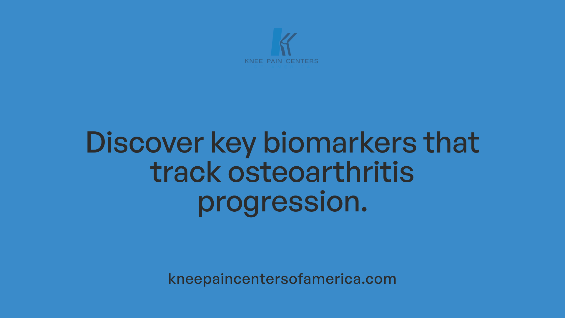 Discover key biomarkers that track osteoarthritis progression.