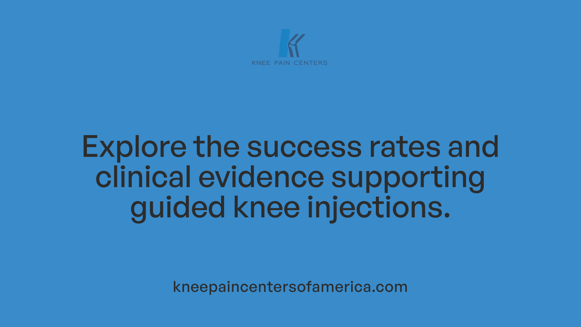 Explore the success rates and clinical evidence supporting guided knee injections.