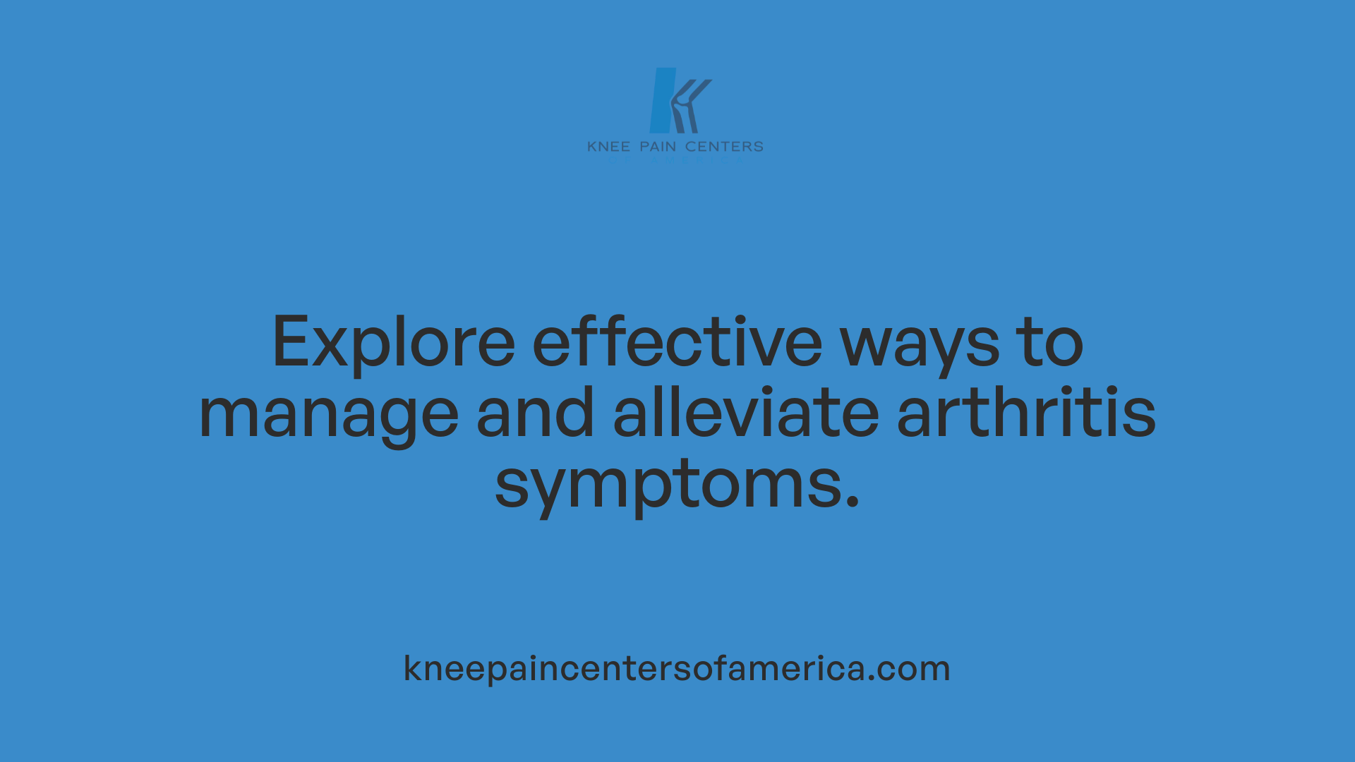 Explore effective ways to manage and alleviate arthritis symptoms.
