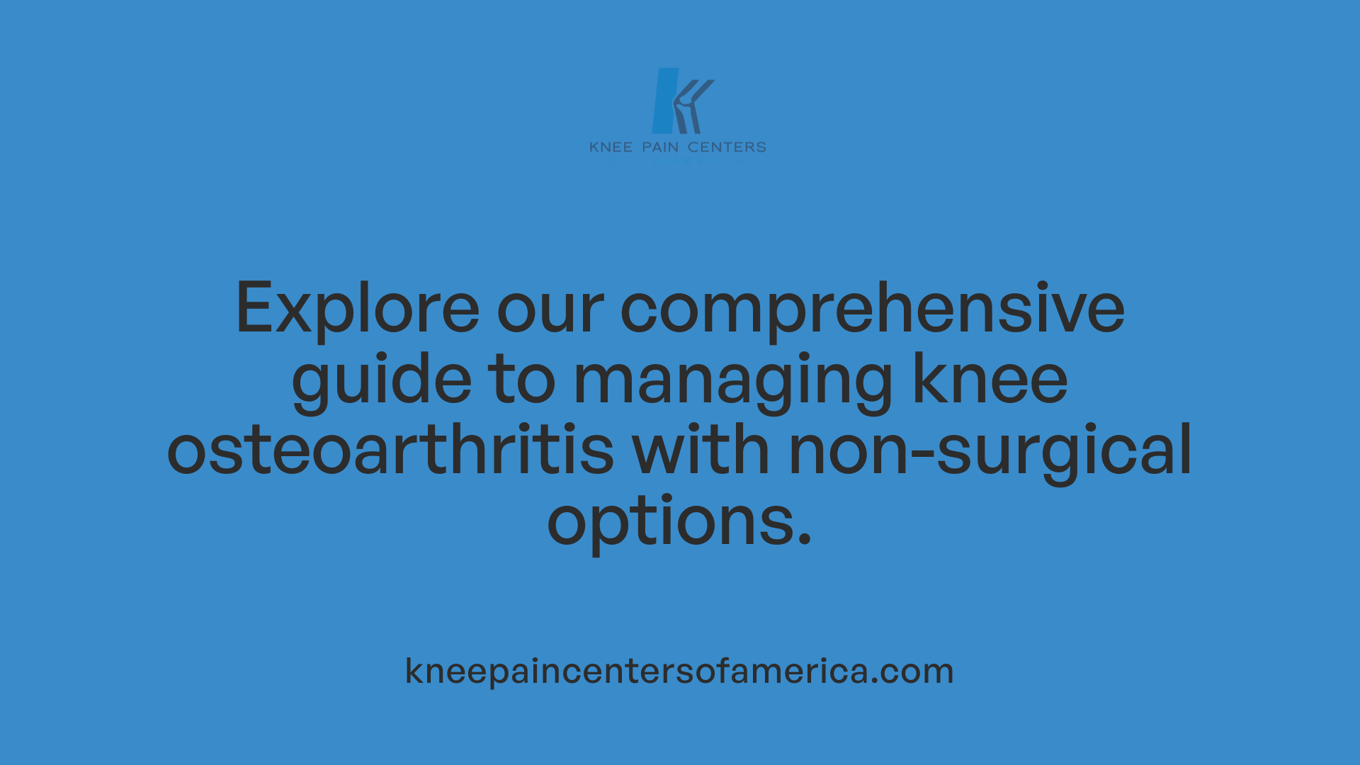 Explore our comprehensive guide to managing knee osteoarthritis with non-surgical options.