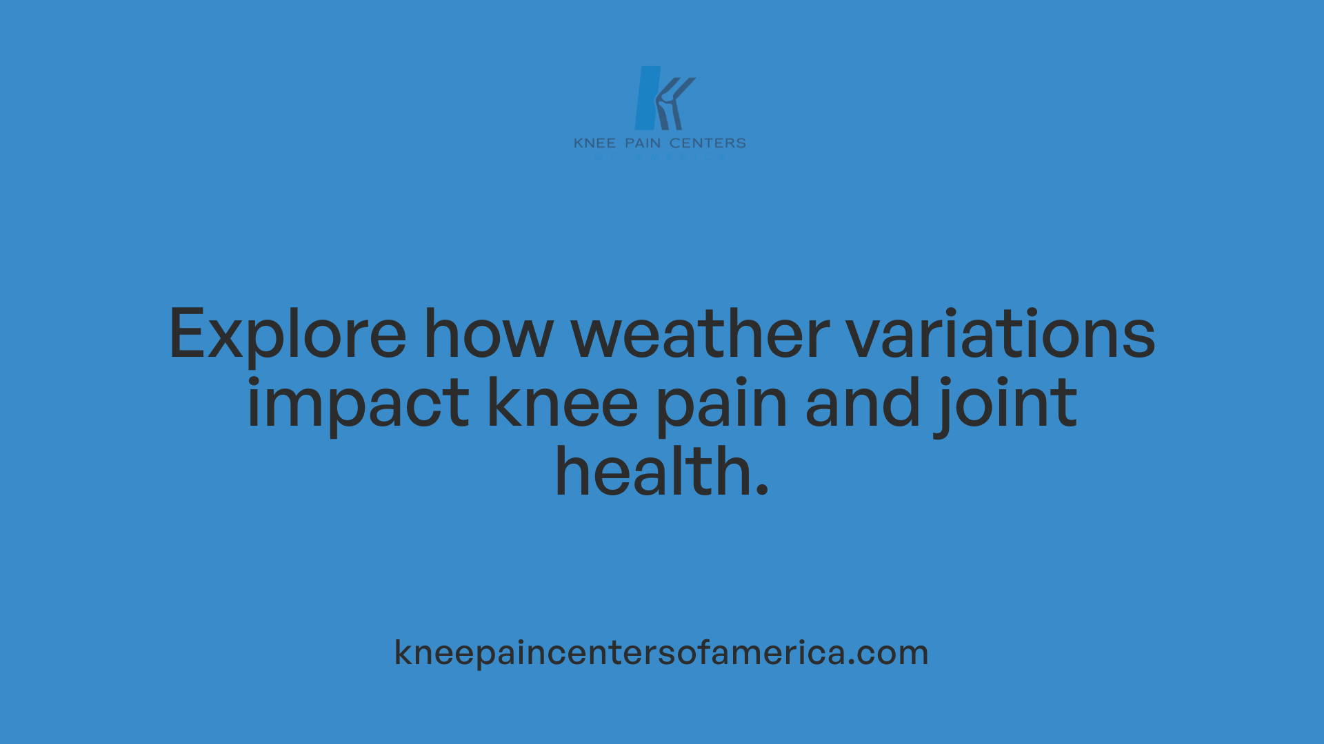 Explore how weather variations impact knee pain and joint health.