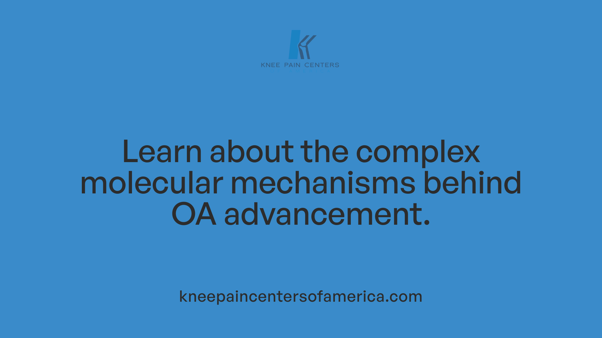 Learn about the complex molecular mechanisms behind OA advancement.