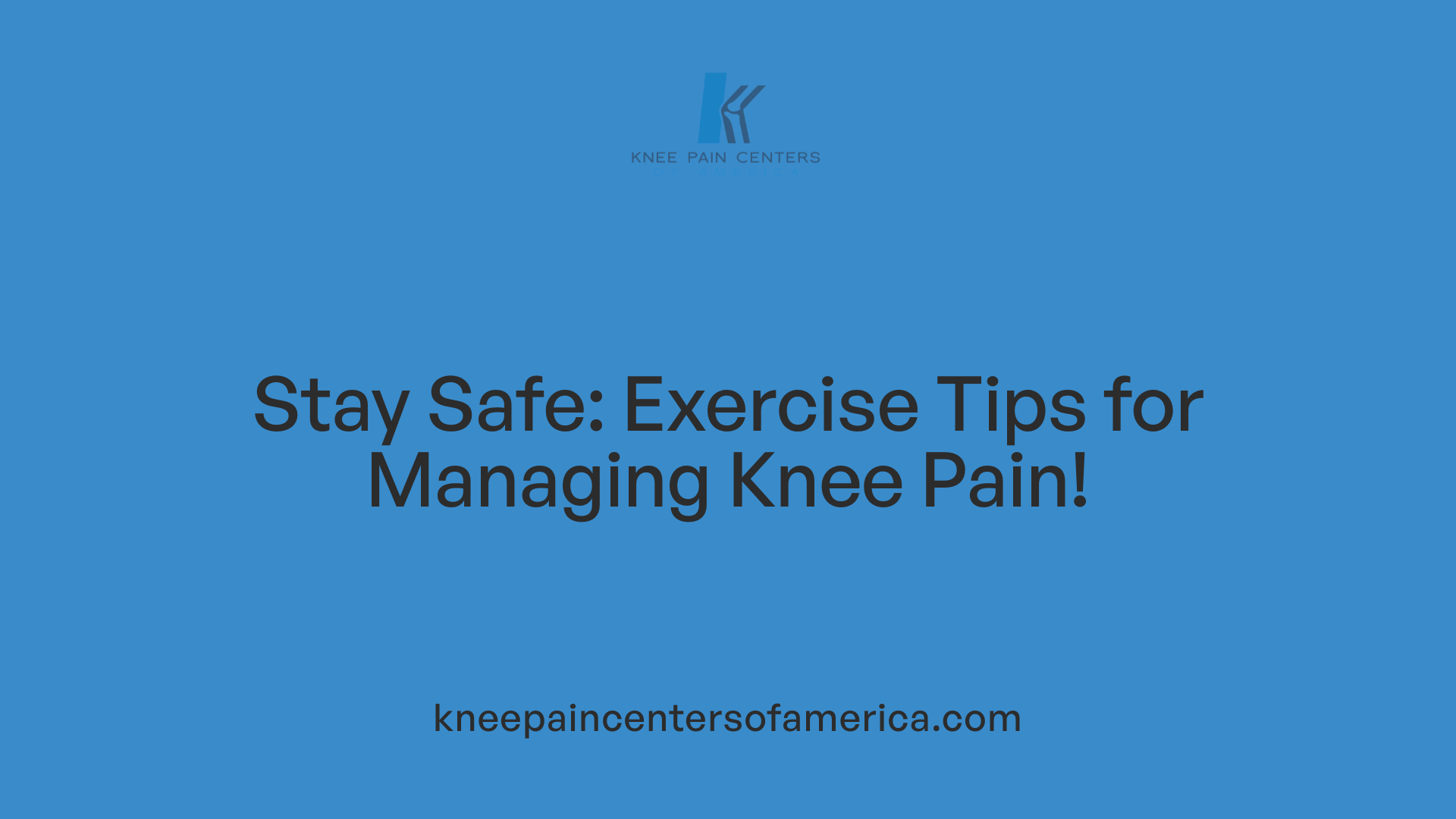 Stay Safe: Exercise Tips for Managing Knee Pain!