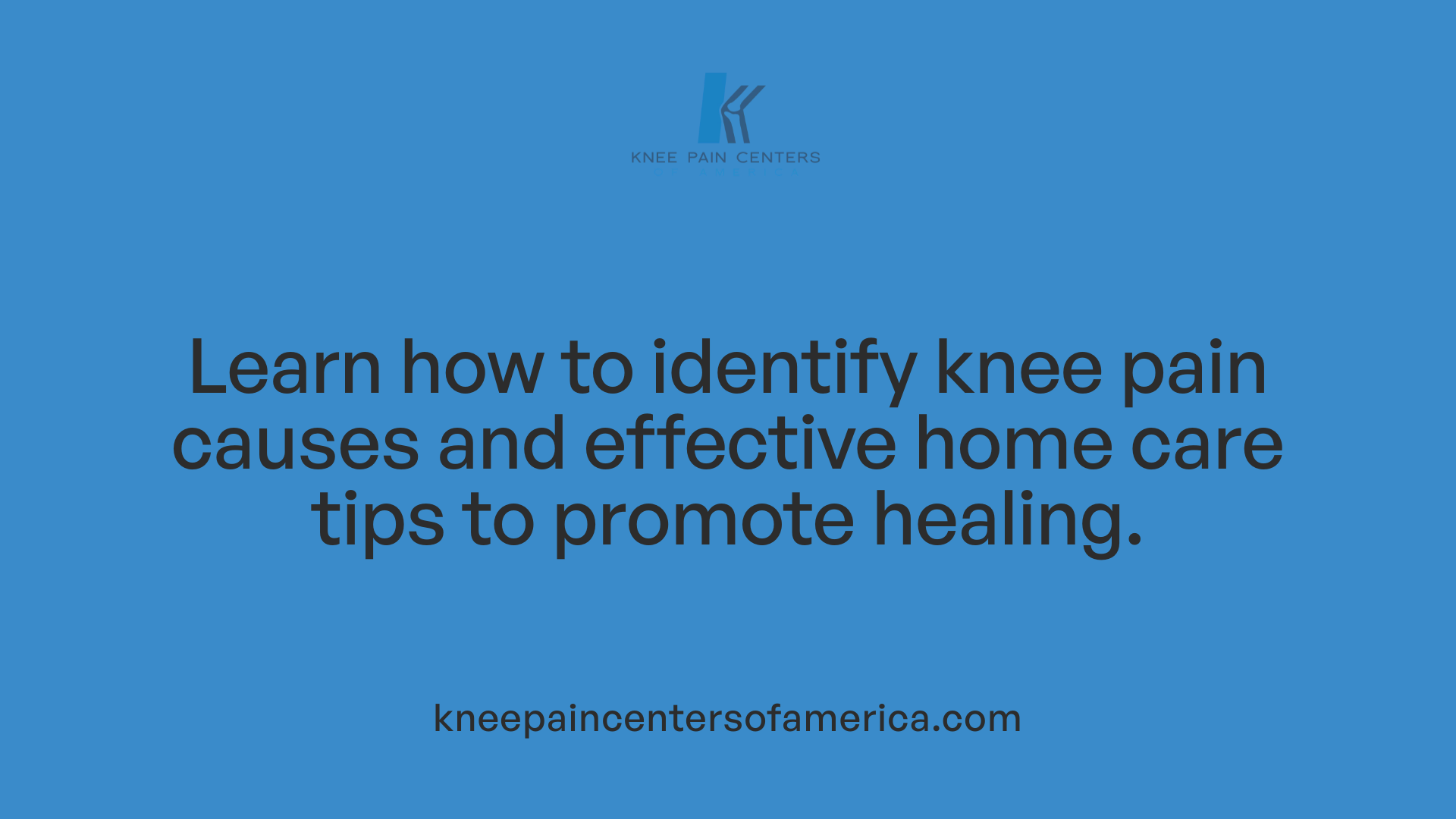 Learn how to identify knee pain causes and effective home care tips to promote healing.