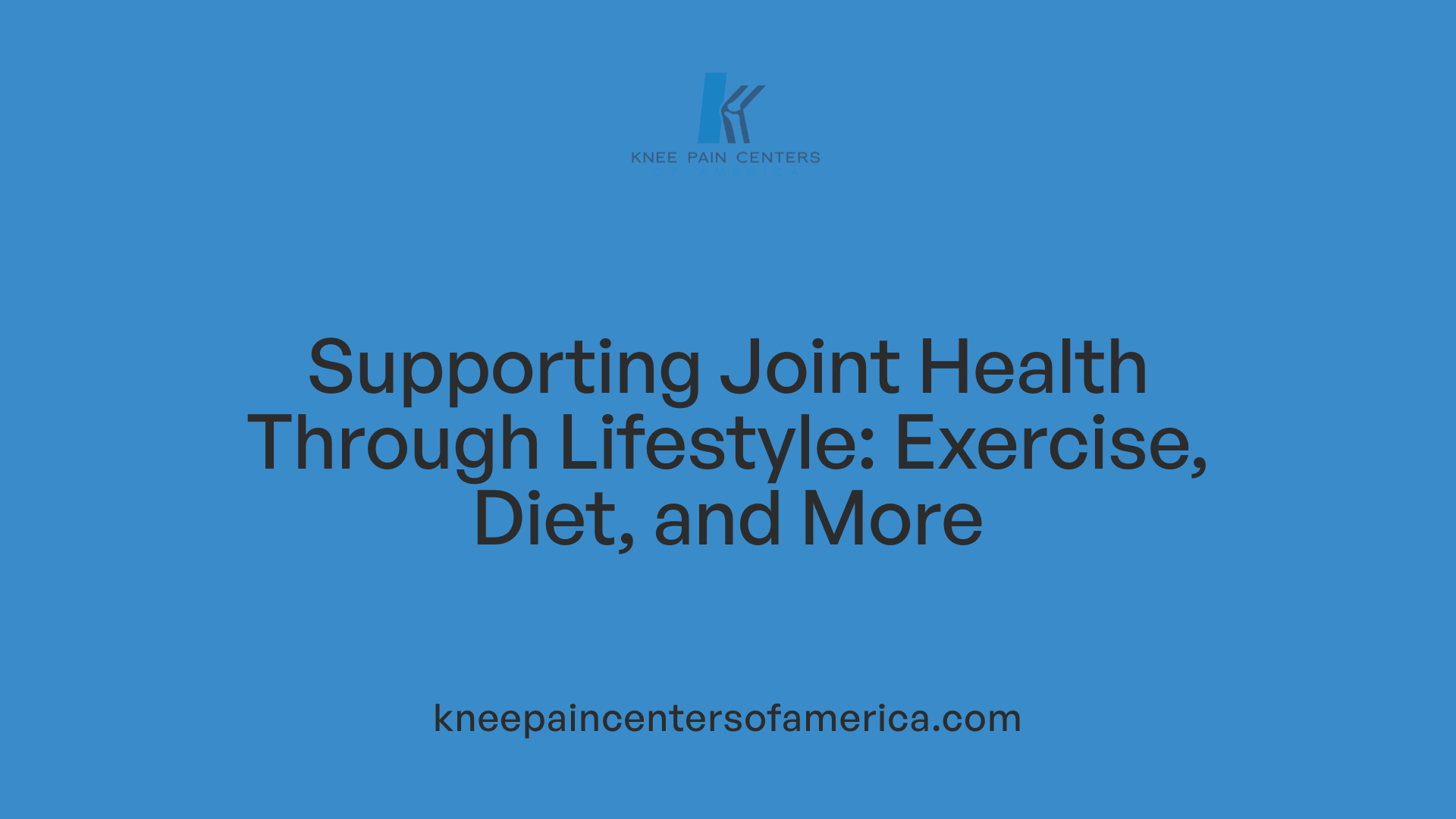 Supporting Joint Health Through Lifestyle: Exercise, Diet, and More