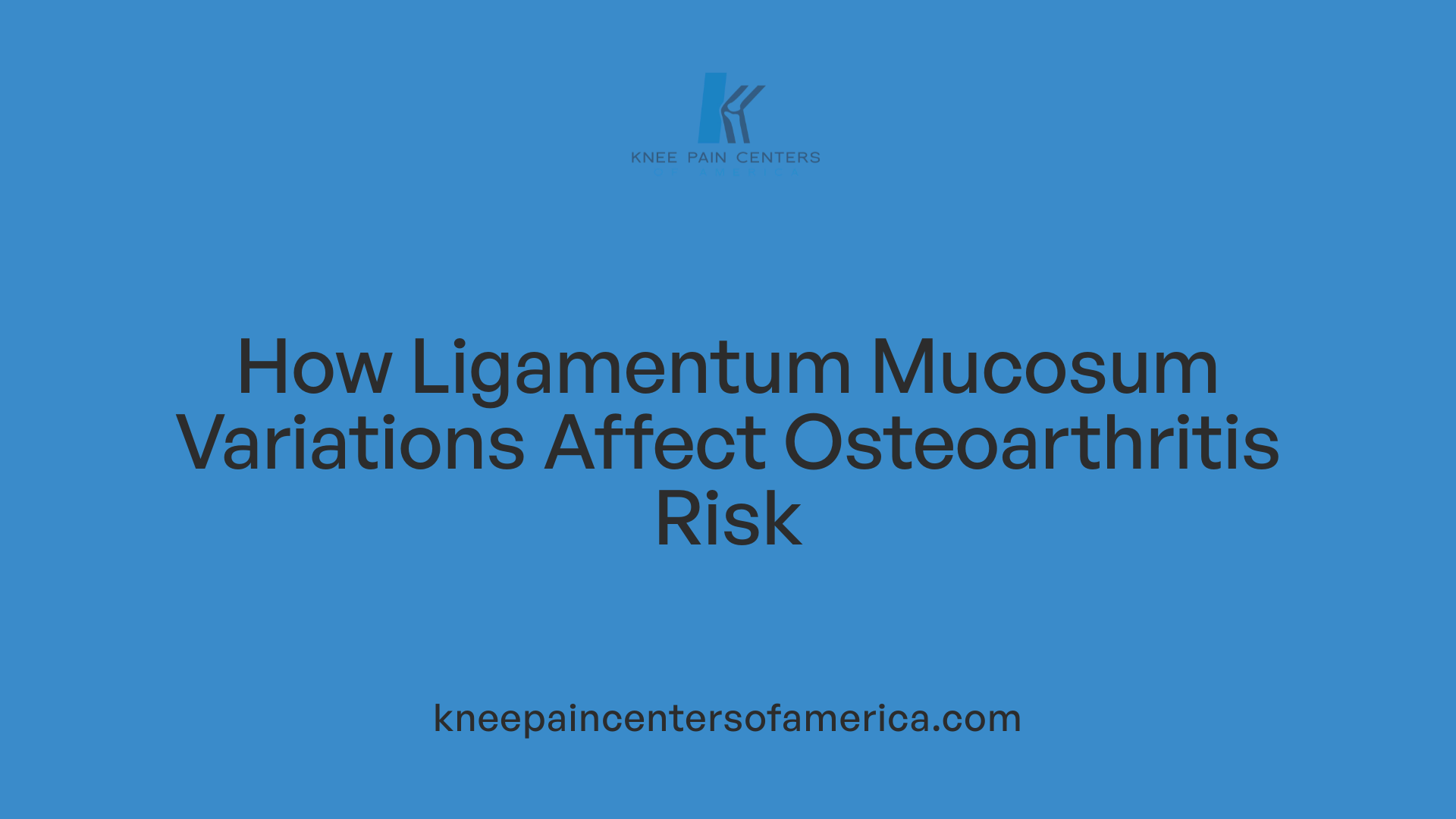 How Ligamentum Mucosum Variations Affect Osteoarthritis Risk